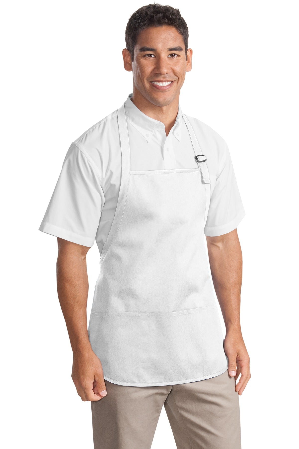 Custom Embroidery or DTF Print - Port Authority ®  Medium-Length Apron with Pouch Pockets.  A510