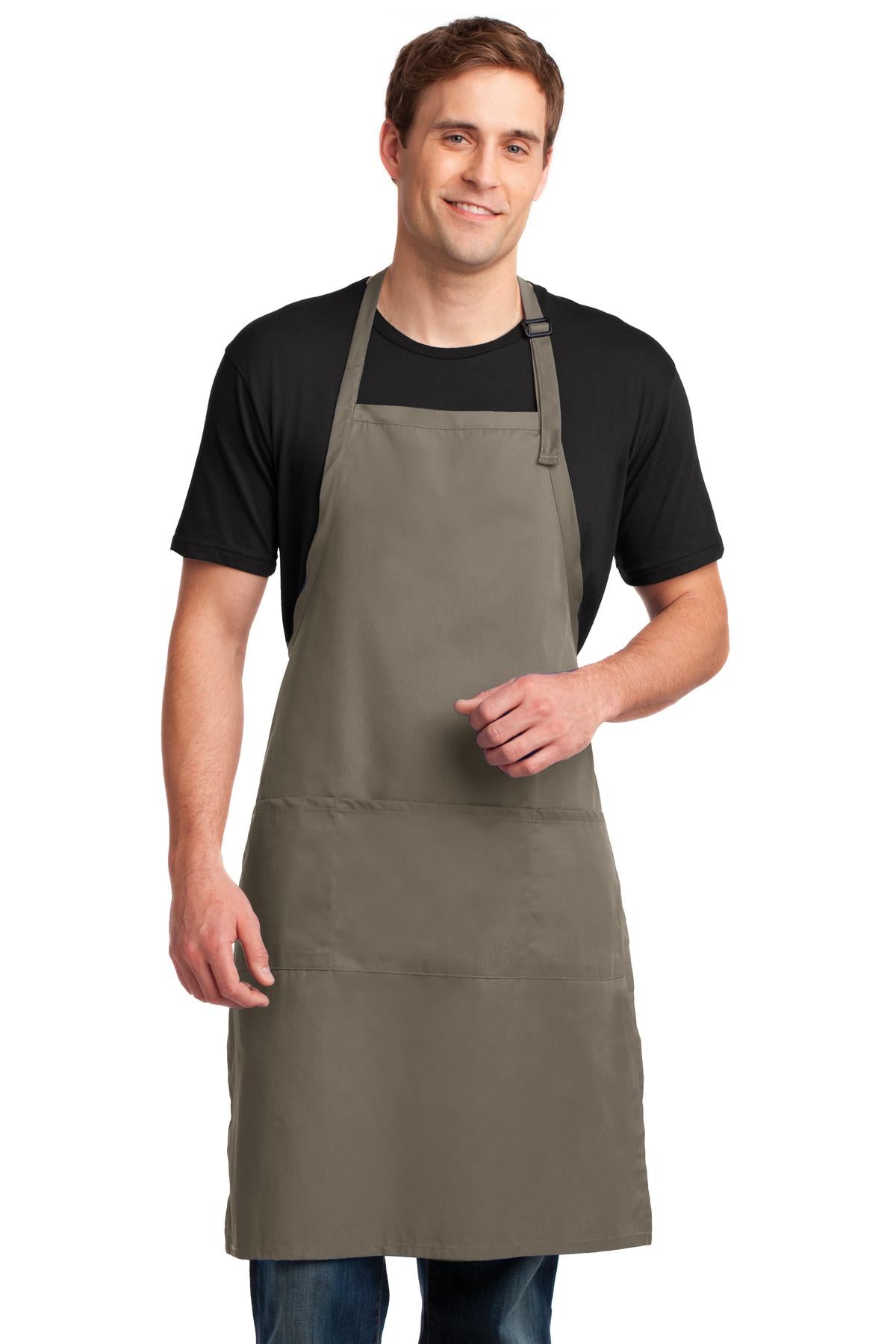 Custom Embroidery or DTF Print - Port Authority ®  Easy Care Extra Long Bib Apron with Stain Release. A700