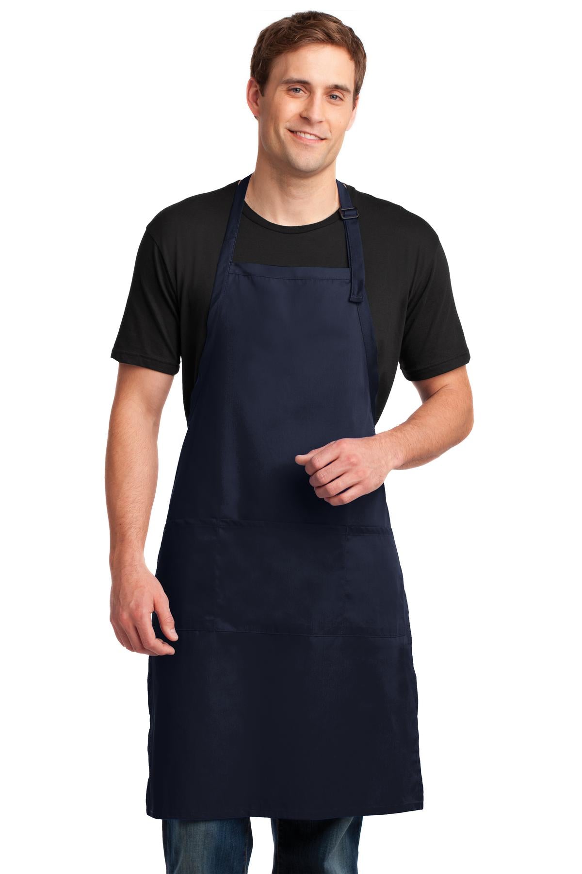 Custom Embroidery or DTF Print - Port Authority ®  Easy Care Extra Long Bib Apron with Stain Release. A700