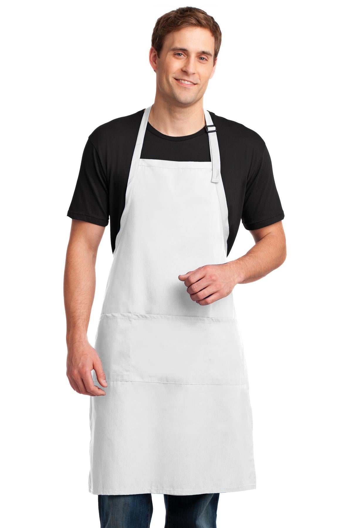 Custom Embroidery or DTF Print - Port Authority ®  Easy Care Extra Long Bib Apron with Stain Release. A700