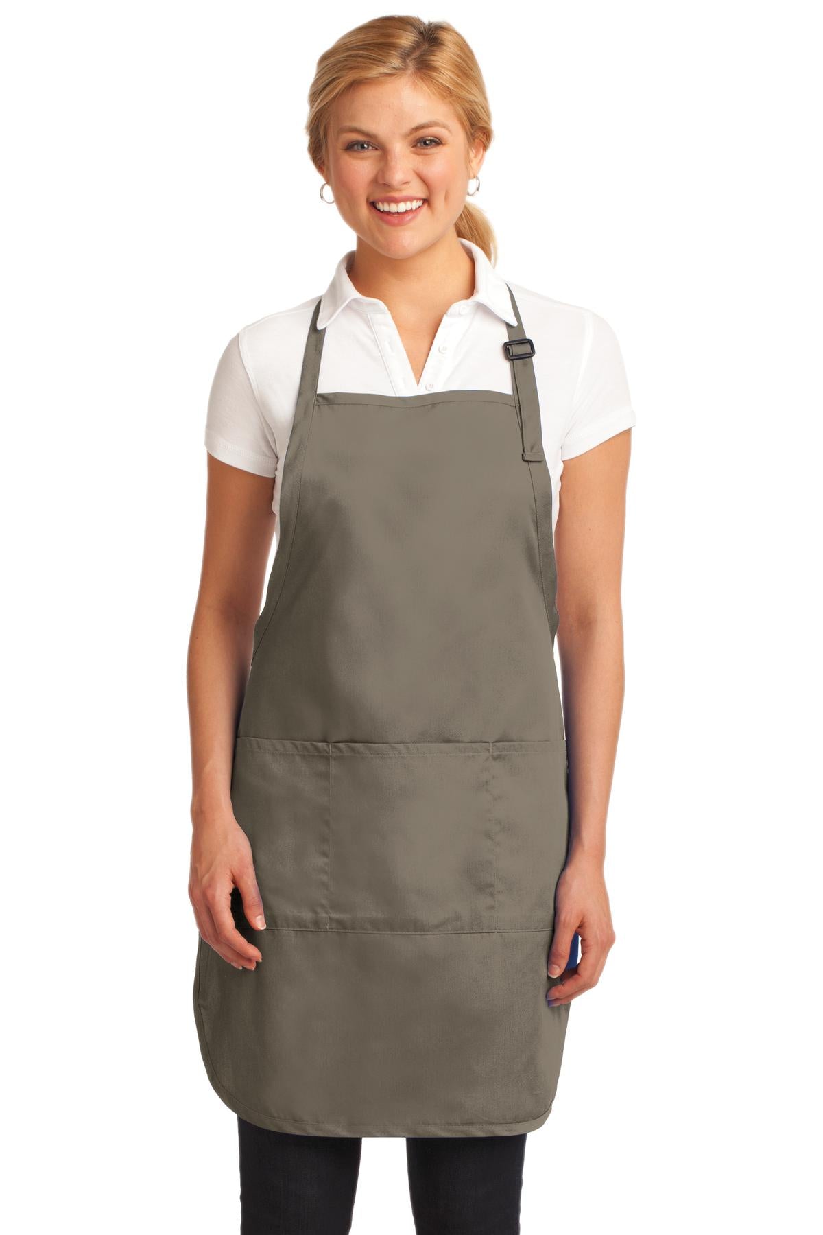 Custom Embroidery or DTF Print - Port Authority ®  Easy Care Full-Length Apron with Stain Release. A703