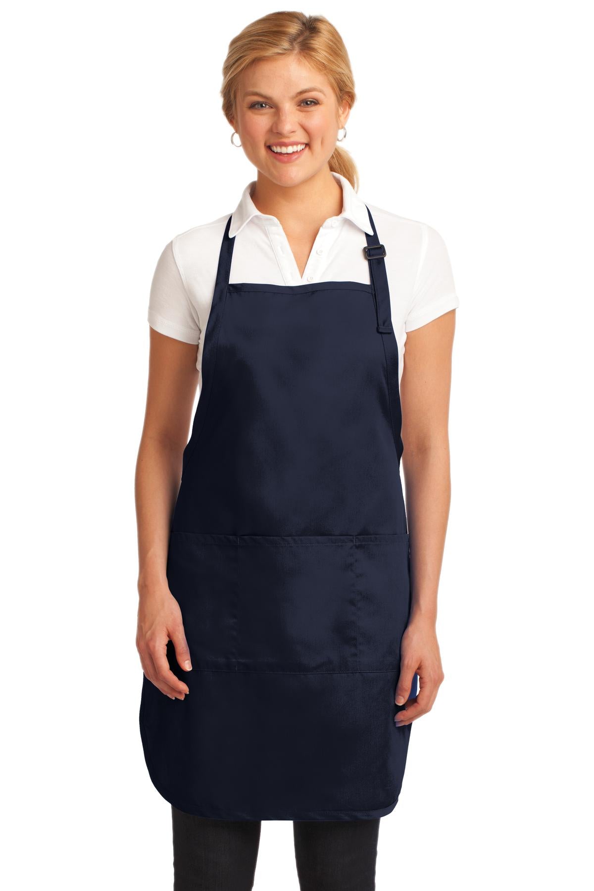 Custom Embroidery or DTF Print - Port Authority ®  Easy Care Full-Length Apron with Stain Release. A703