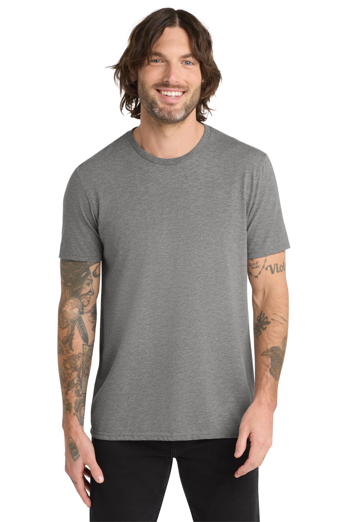 Custom Embroidery or DTF Print - Allmade  ®   Unisex Tri-Blend Tee AL2004