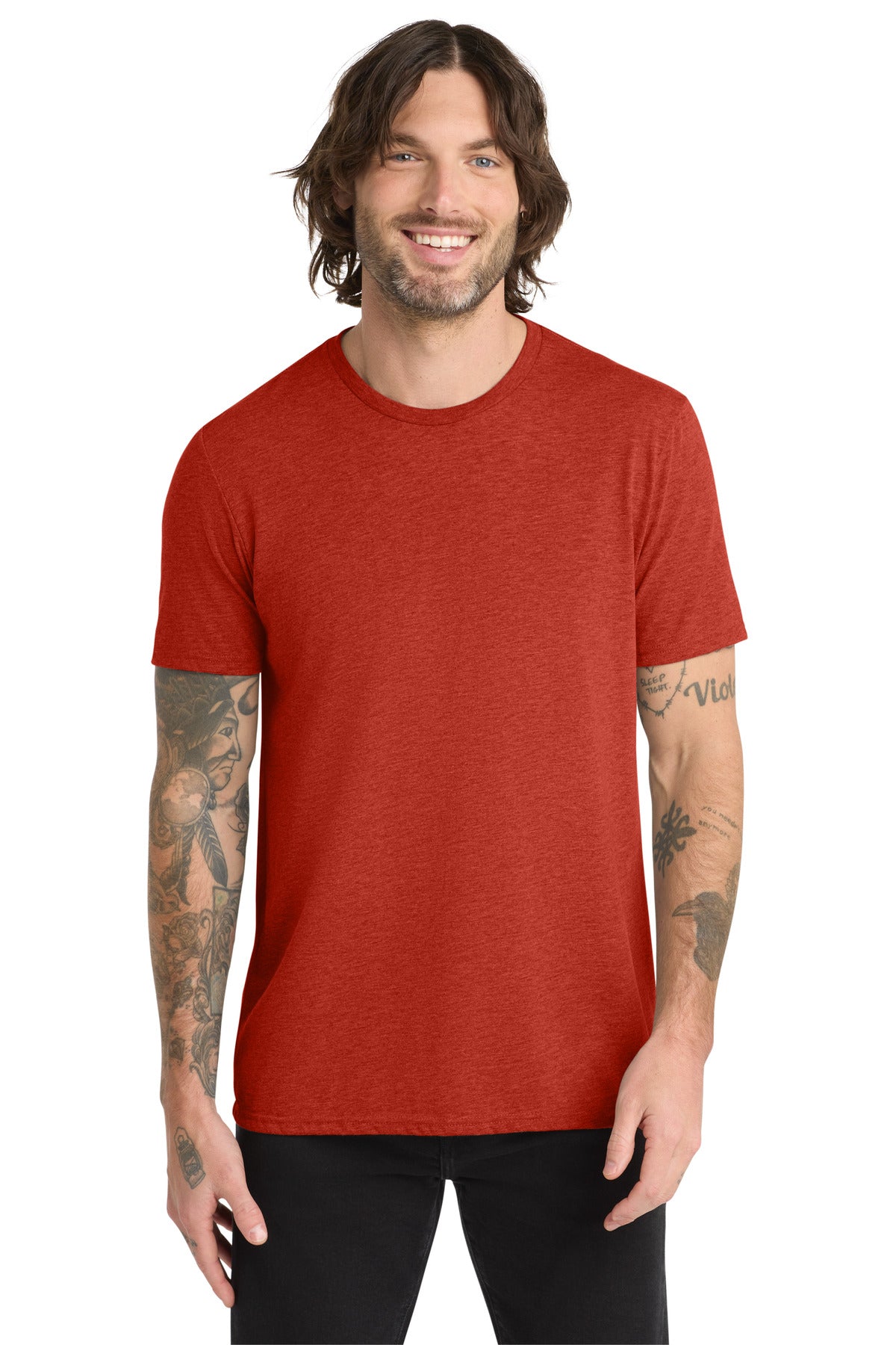 Custom Embroidery or DTF Print - Allmade  ®   Unisex Tri-Blend Tee AL2004