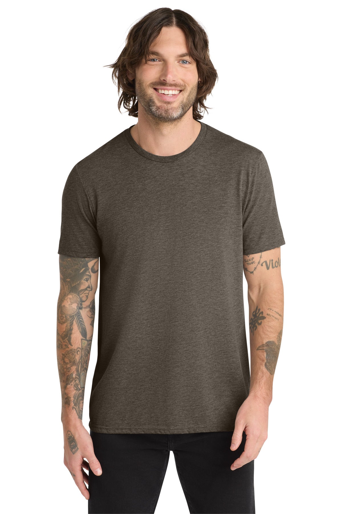 Custom Embroidery or DTF Print - Allmade  ®   Unisex Tri-Blend Tee AL2004