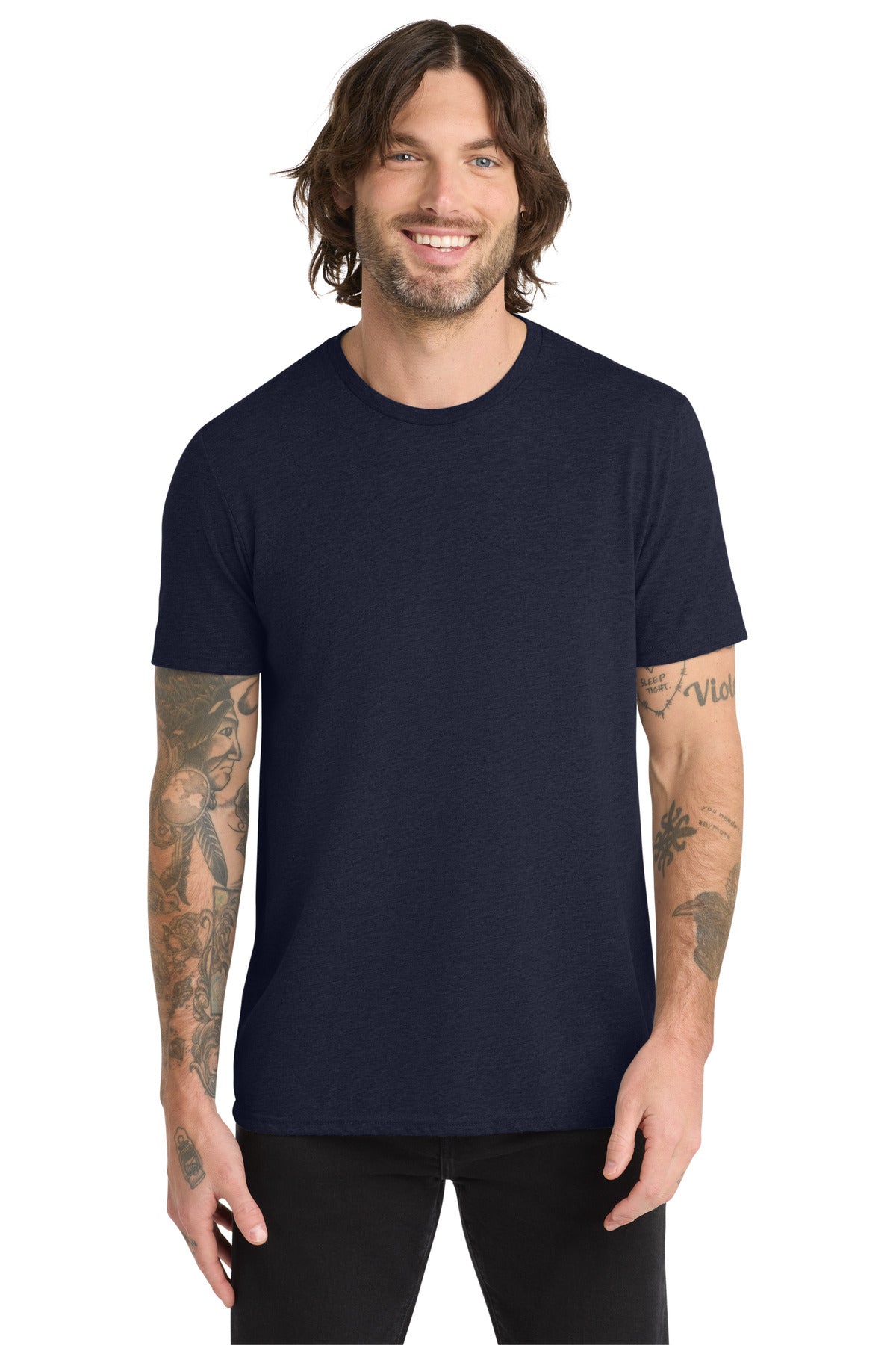 Custom Embroidery or DTF Print - Allmade  ®   Unisex Tri-Blend Tee AL2004