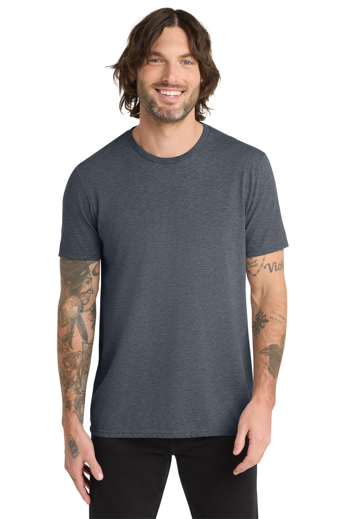 Custom Embroidery or DTF Print - Allmade  ®   Unisex Tri-Blend Tee AL2004