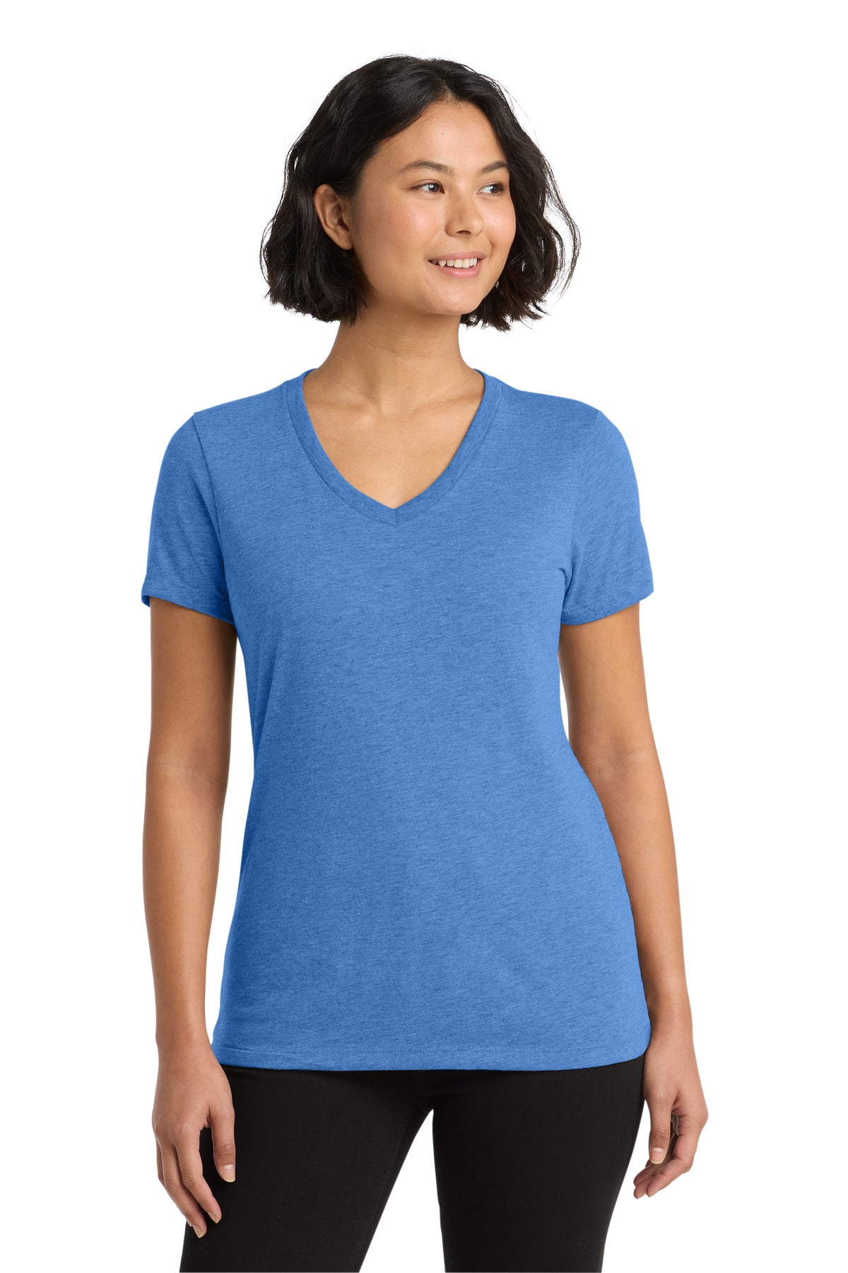 Custom Embroidery or DTF Print - Allmade  ®  Women's Tri-Blend V-Neck Tee AL2018