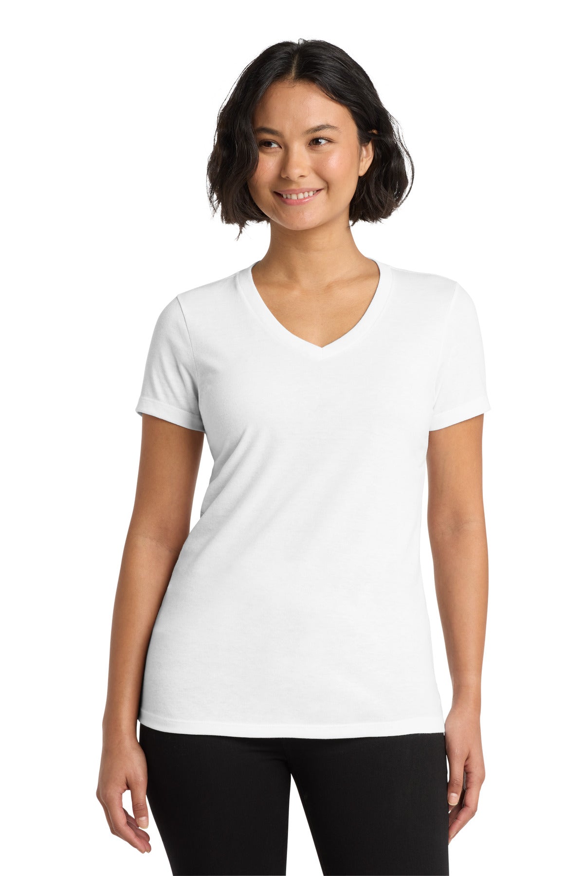 Custom Embroidery or DTF Print - Allmade  ®  Women's Tri-Blend V-Neck Tee AL2018