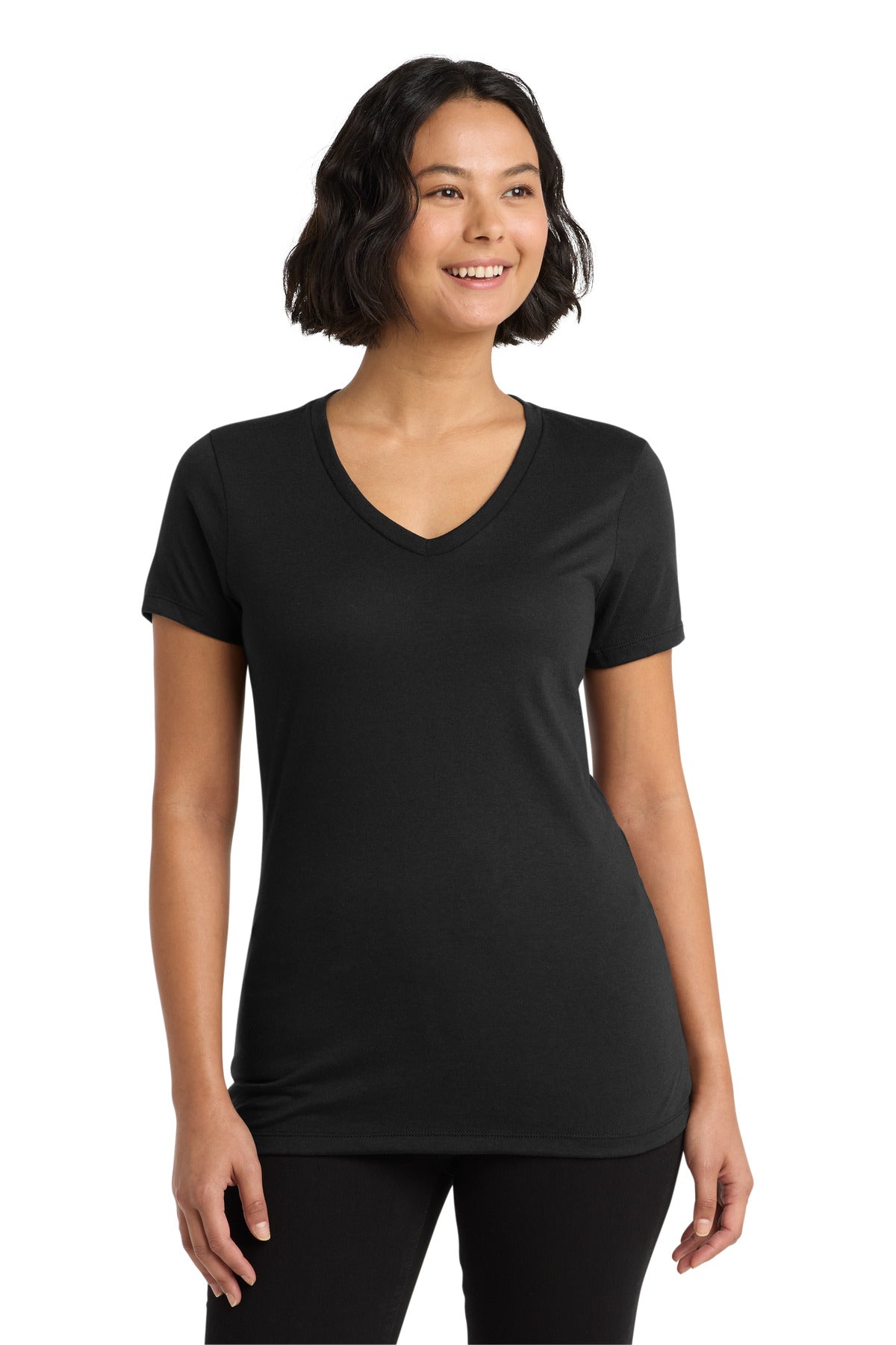 Custom Embroidery or DTF Print - Allmade  ®  Women's Tri-Blend V-Neck Tee AL2018