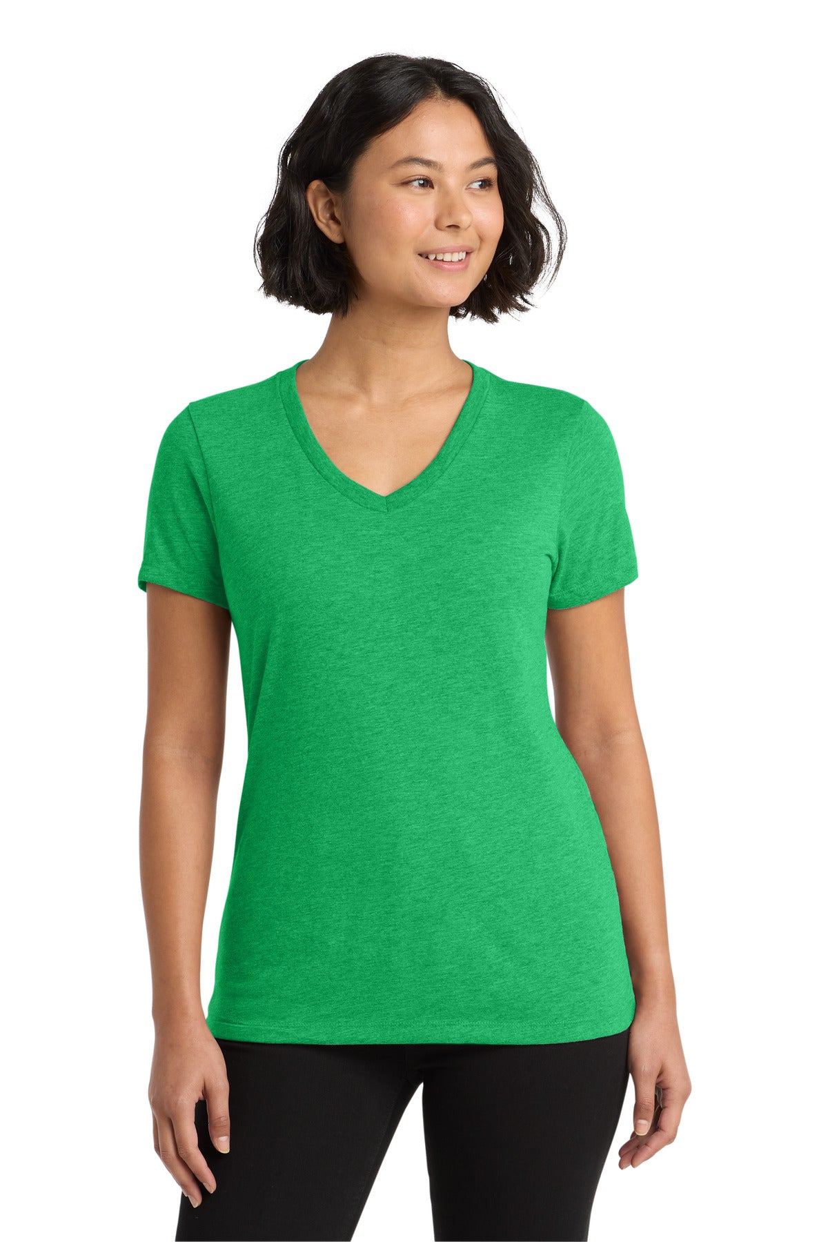 Custom Embroidery or DTF Print - Allmade  ®  Women's Tri-Blend V-Neck Tee AL2018