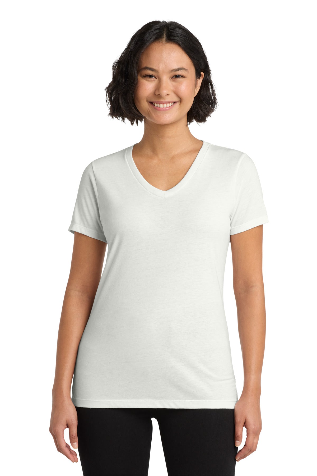 Custom Embroidery or DTF Print - Allmade  ®  Women's Tri-Blend V-Neck Tee AL2018