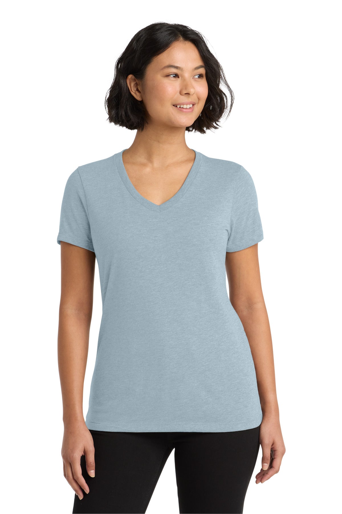 Custom Embroidery or DTF Print - Allmade  ®  Women's Tri-Blend V-Neck Tee AL2018