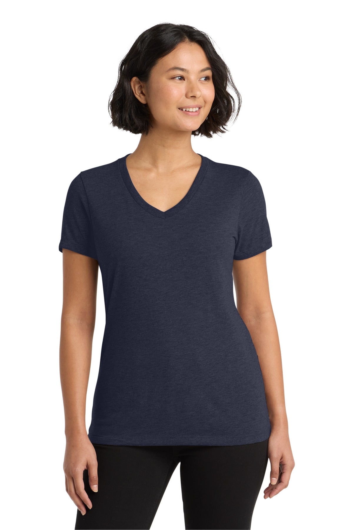 Custom Embroidery or DTF Print - Allmade  ®  Women's Tri-Blend V-Neck Tee AL2018