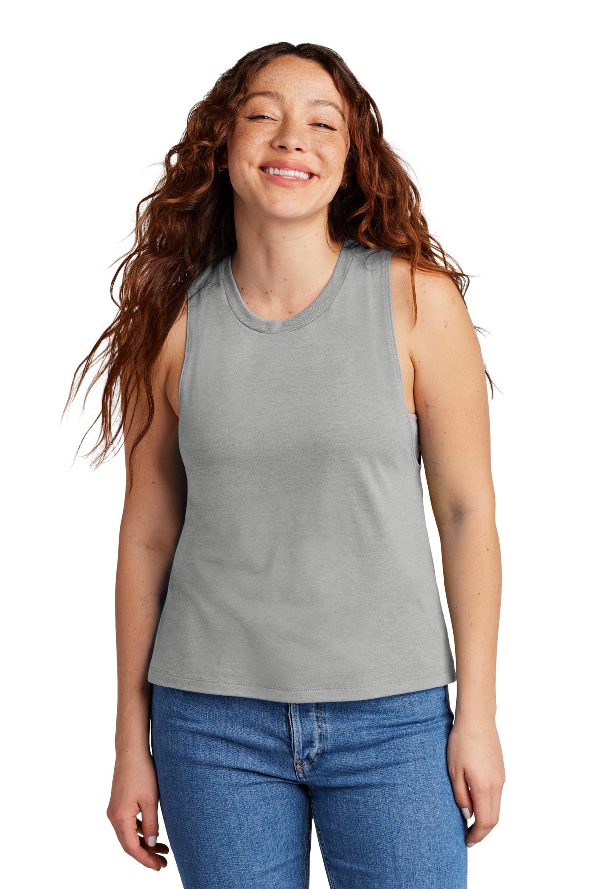 Custom Embroidery or DTF Print - Allmade ®  Women's Tri-Blend Muscle Tank AL2020