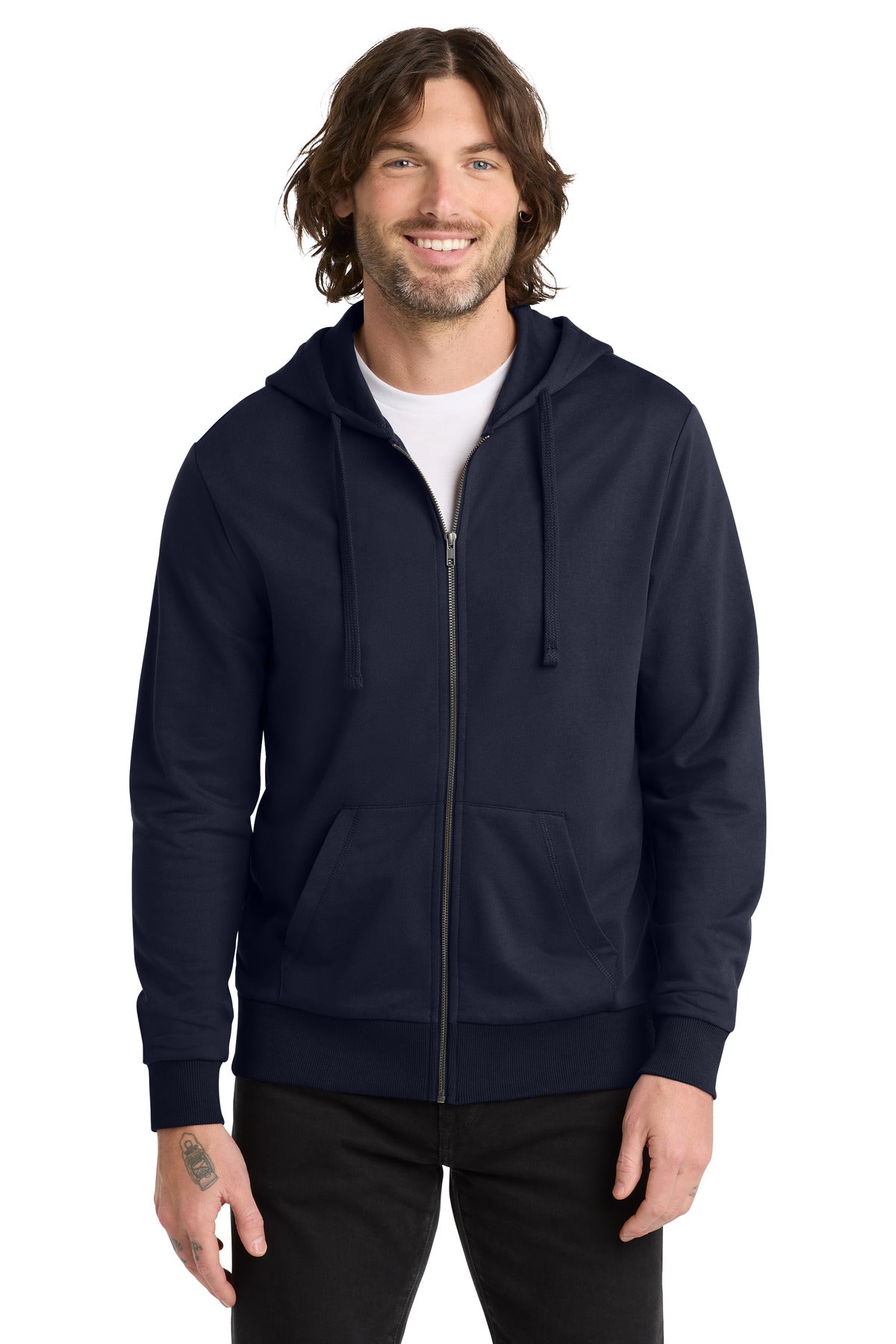 Custom Embroidery or DTF Print - Allmade ®  Unisex Organic French Terry Full-Zip Hoodie AL4002