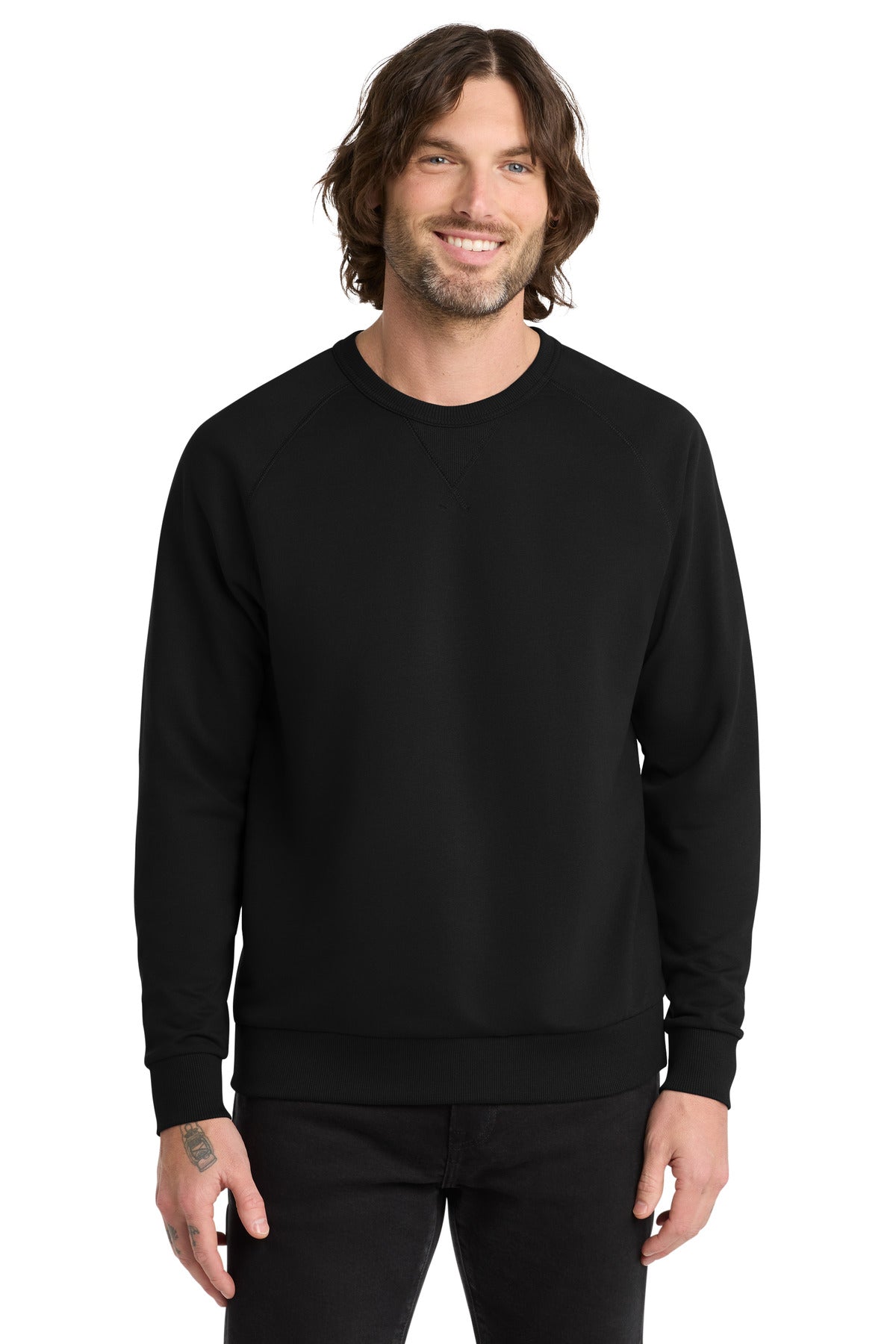 Custom Embroidery or DTF Print - Allmade ®  Unisex Organic French Terry Crewneck Sweatshirt AL4004