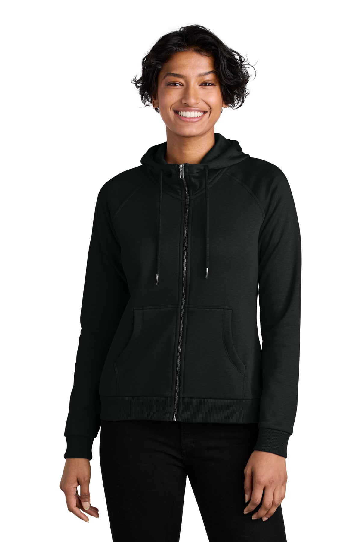 Custom Embroidery or DTF Print - Allmade ®  Women's Organic CVC Fleece Full-Zip Hoodie AL5003