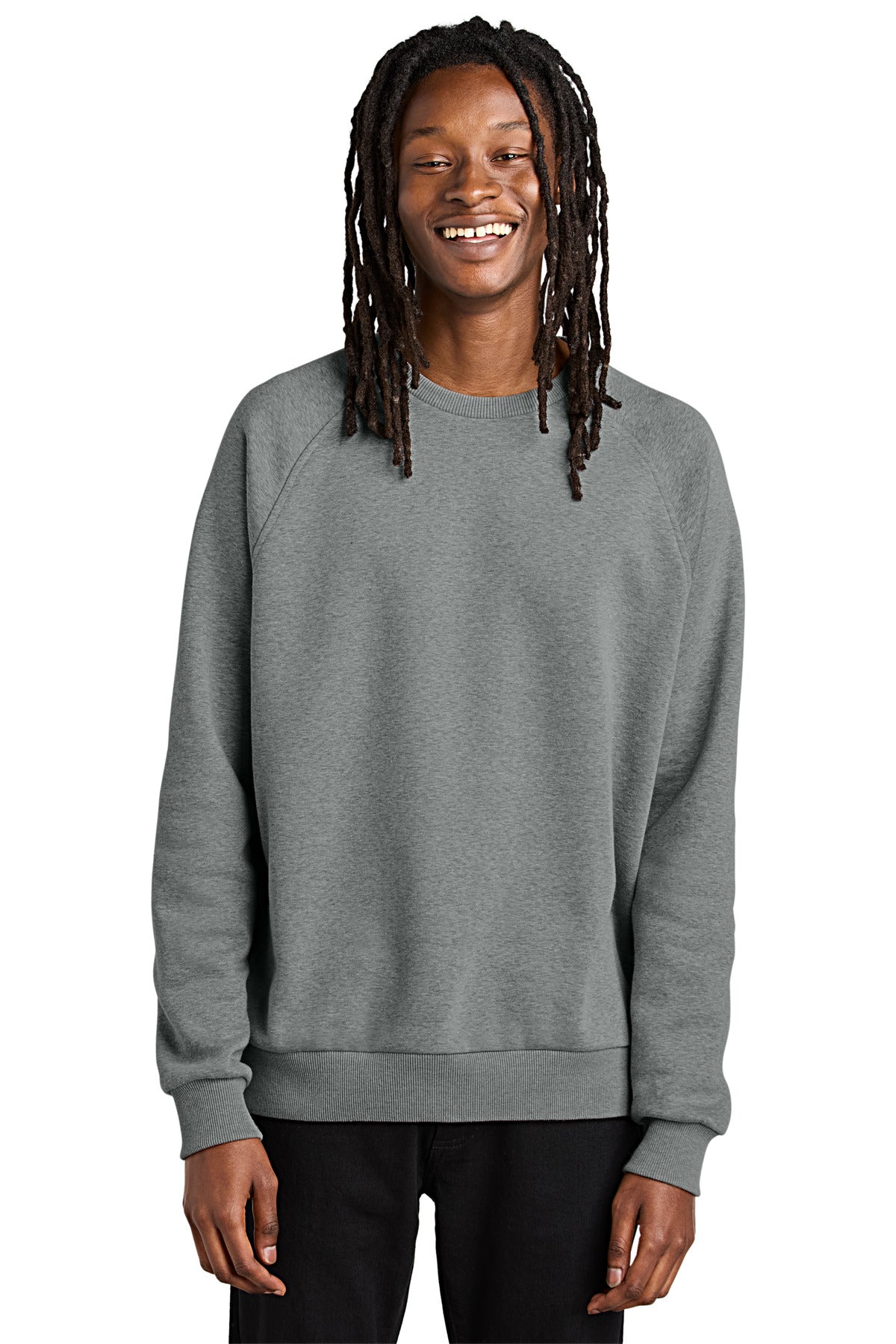 Custom Embroidery or DTF Print - Allmade ®  Unisex Organic CVC Fleece Crewneck Sweatshirt AL5004