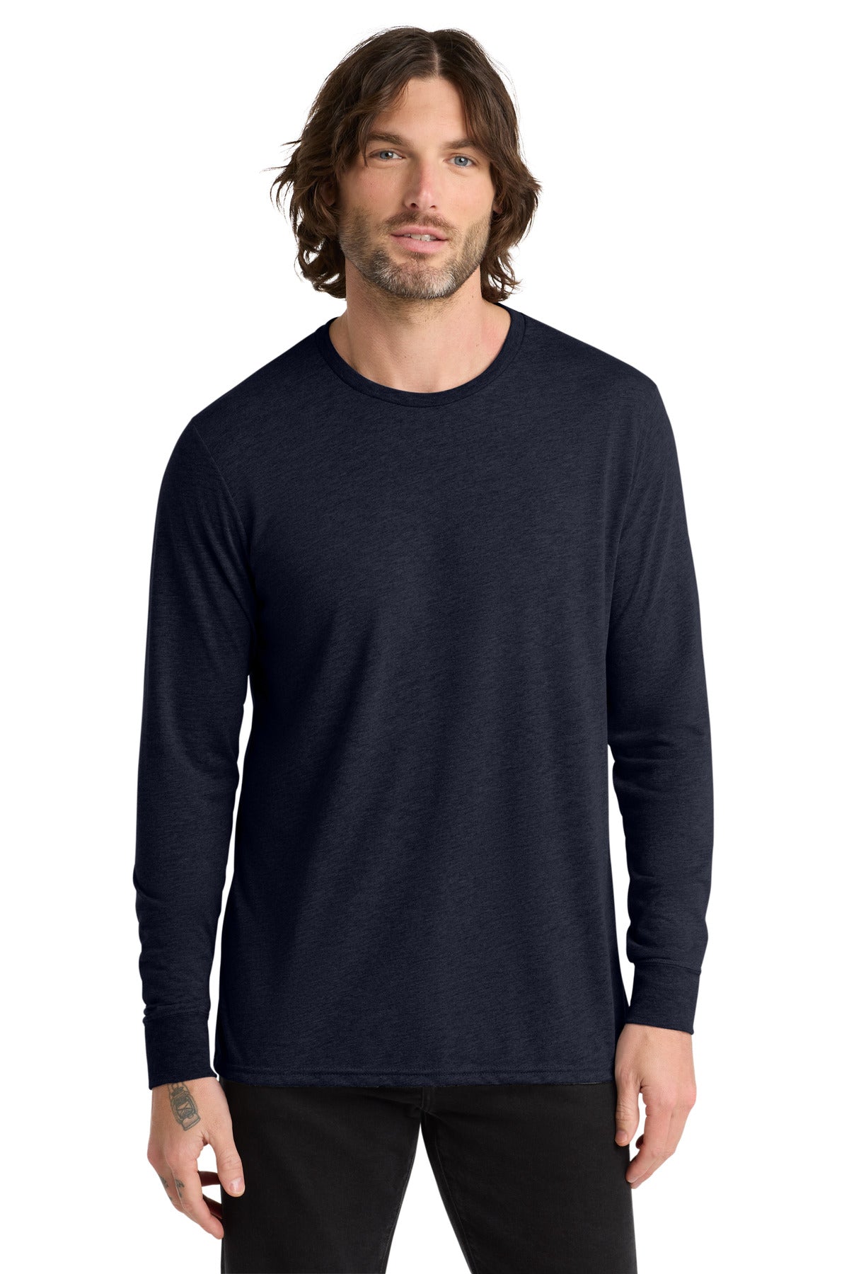 Custom Embroidery or DTF Print - Allmade  ®  Unisex Tri-Blend Long Sleeve Tee AL6004