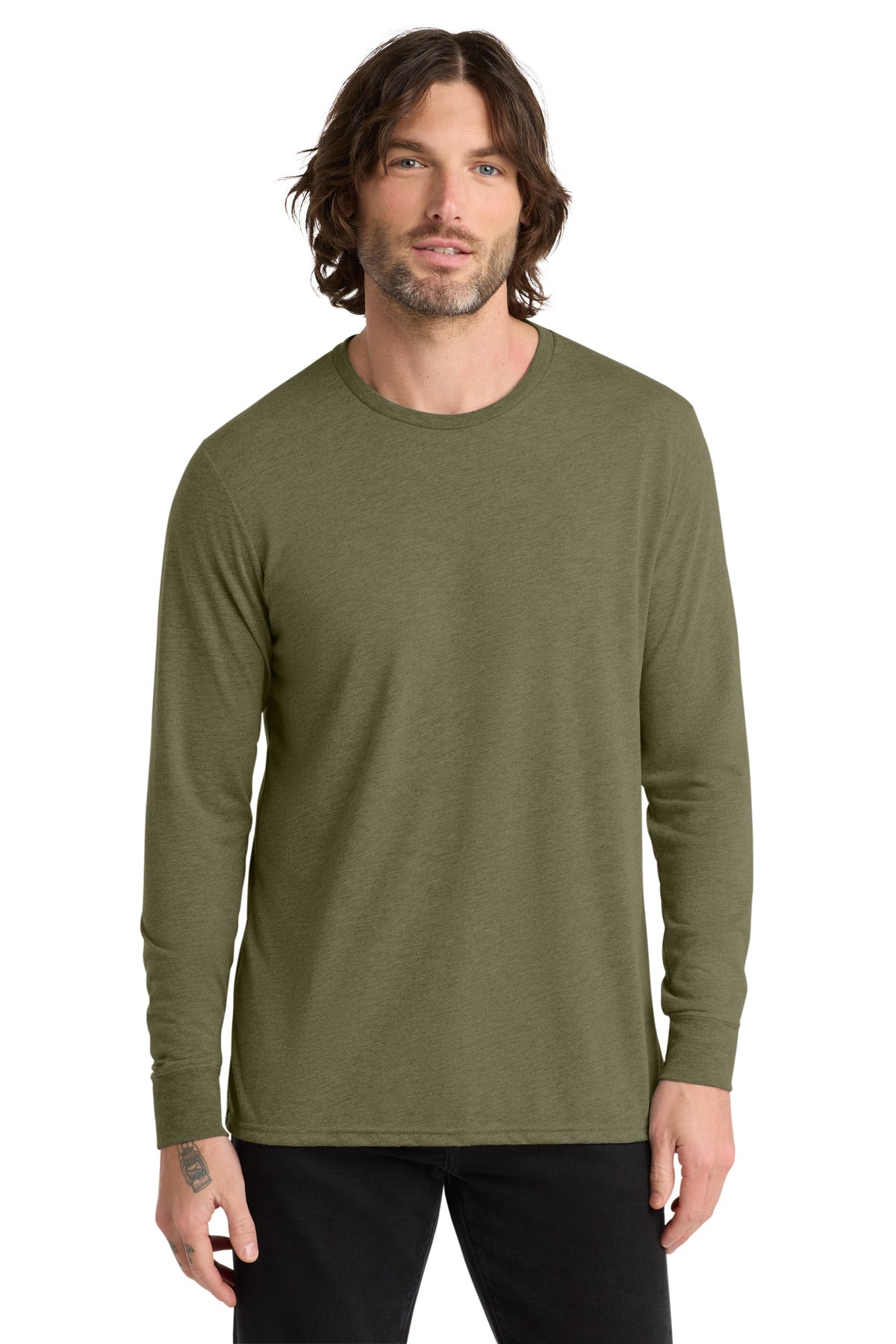Custom Embroidery or DTF Print - Allmade  ®  Unisex Tri-Blend Long Sleeve Tee AL6004