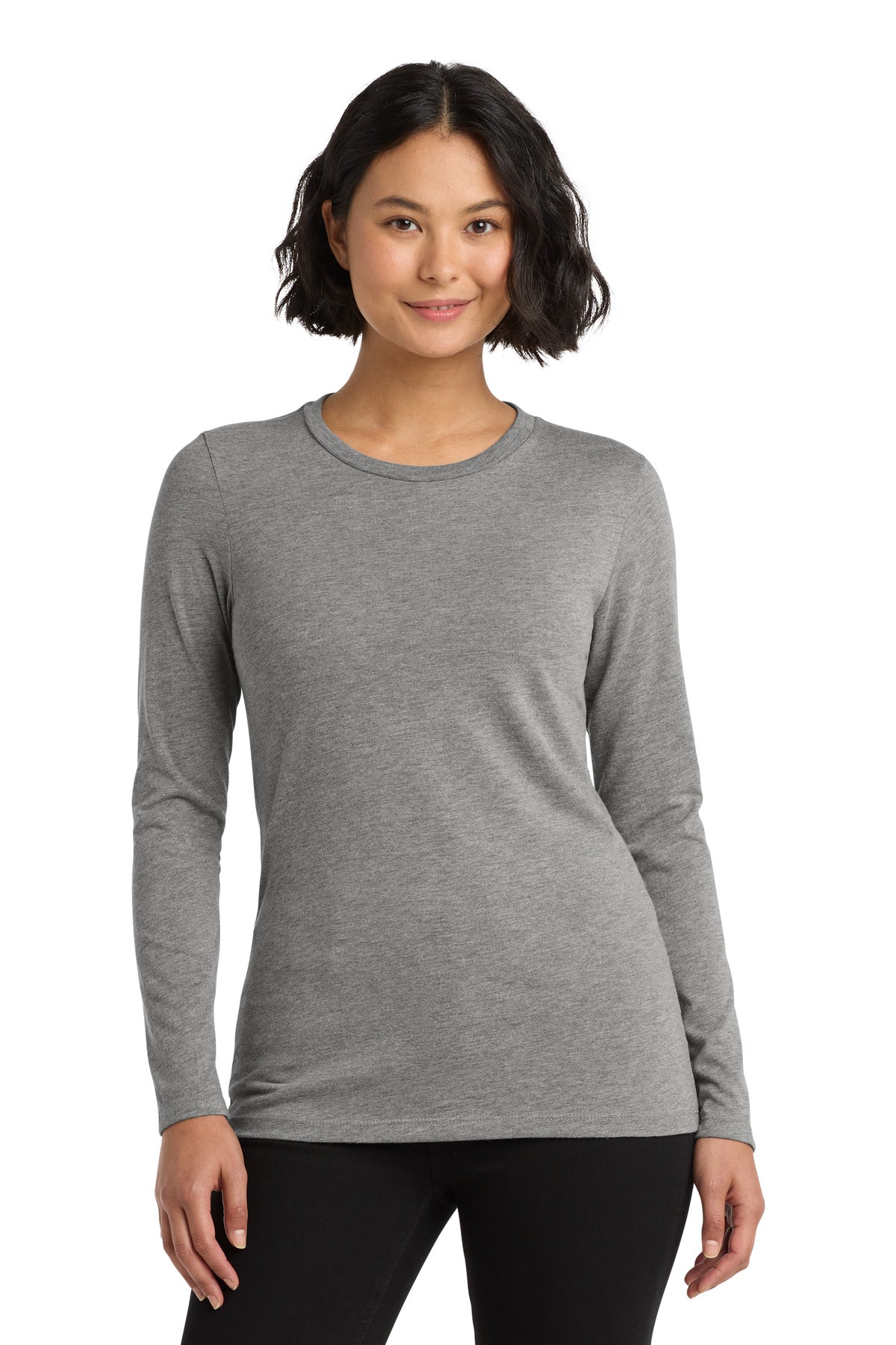 Custom Embroidery or DTF Print - Allmade  ®   Women's Tri-Blend Long Sleeve Tee AL6008