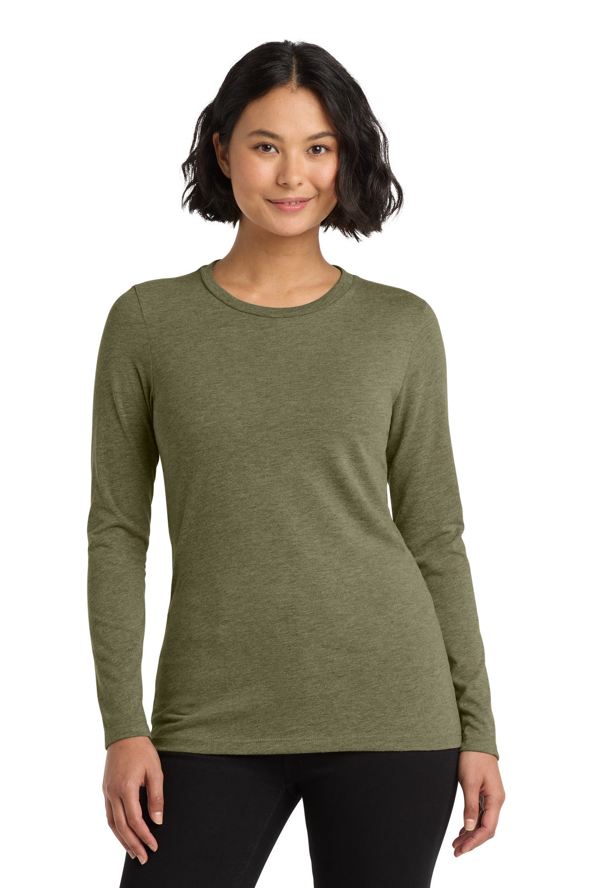 Custom Embroidery or DTF Print - Allmade  ®   Women's Tri-Blend Long Sleeve Tee AL6008