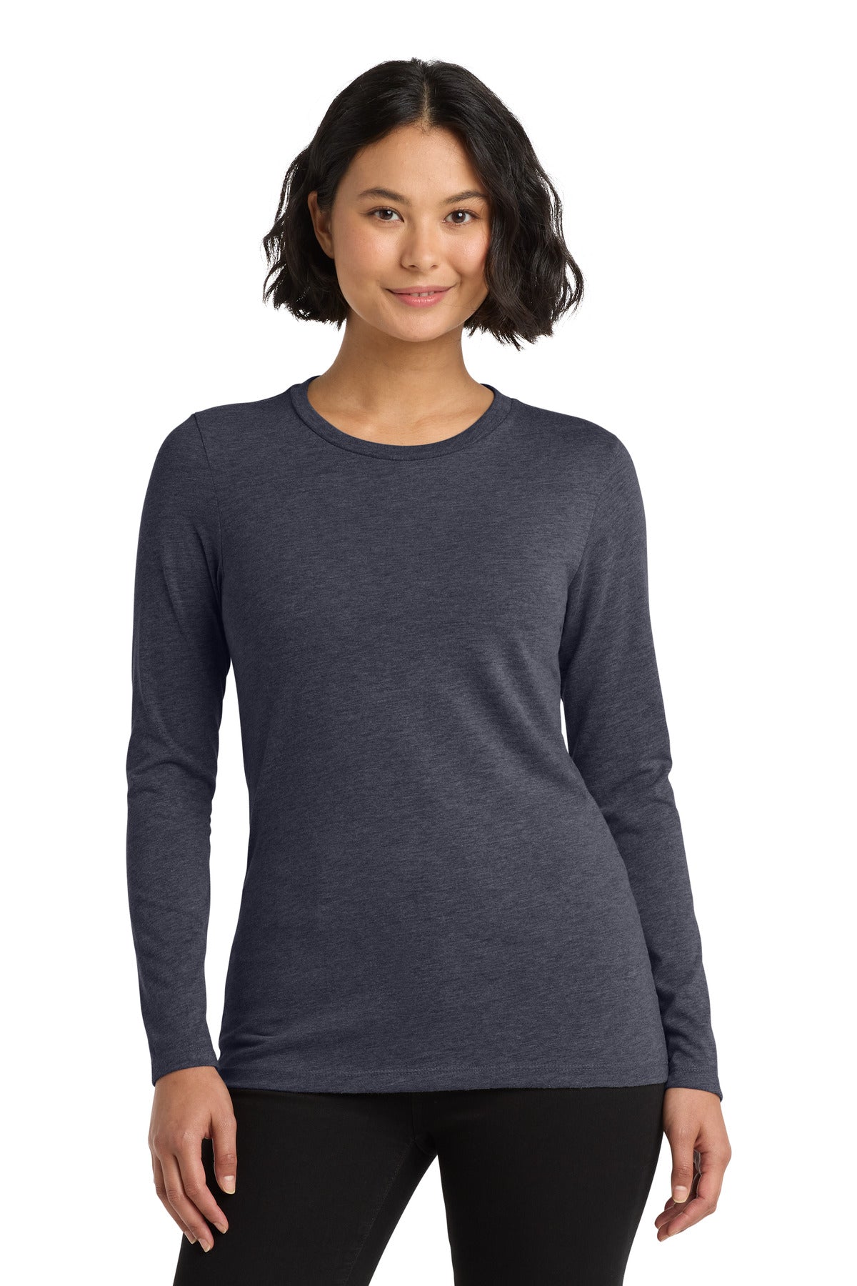 Custom Embroidery or DTF Print - Allmade  ®   Women's Tri-Blend Long Sleeve Tee AL6008