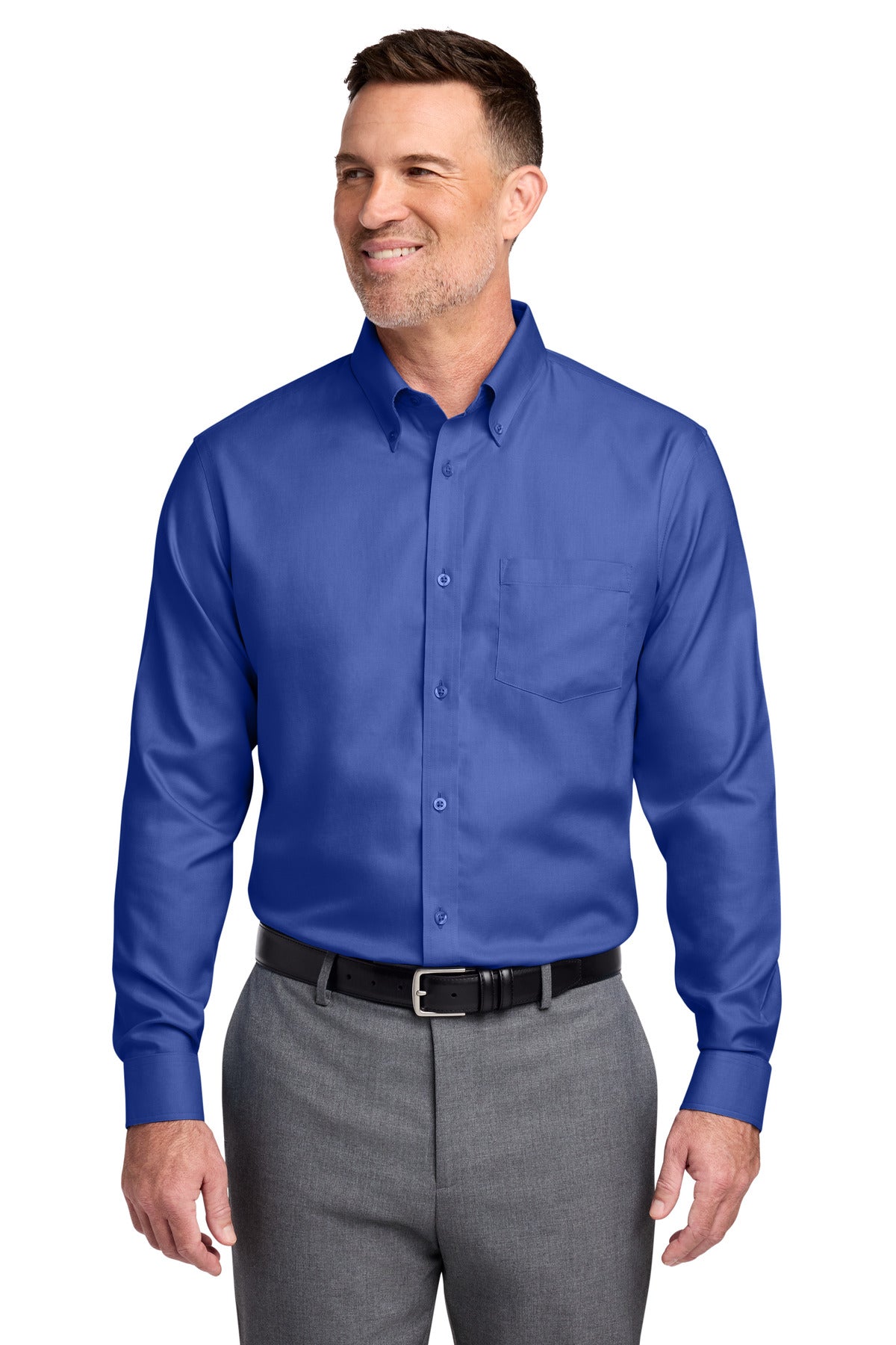 Custom Embroidery or DTF Print - Brooks Brothers ®  Wrinkle-Free Stretch Nailhead Shirt BB18002
