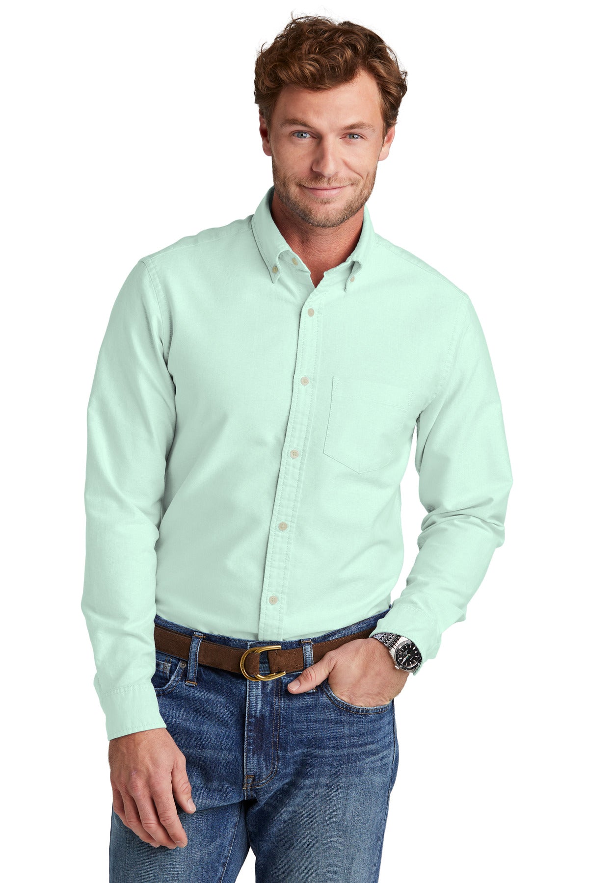 Custom Embroidered - Brooks Brothers© Casual Oxford Cloth Shirt BB18004