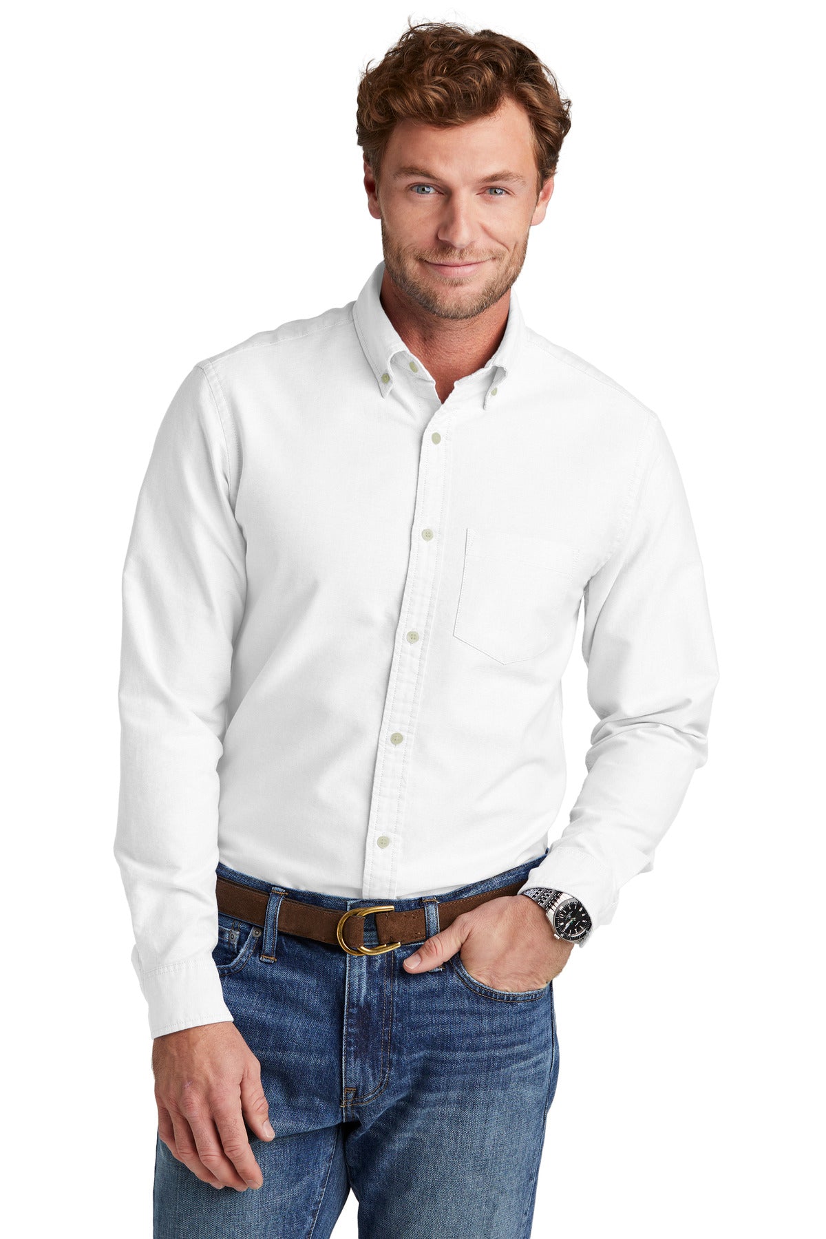 Custom Embroidered - Brooks Brothers© Casual Oxford Cloth Shirt BB18004