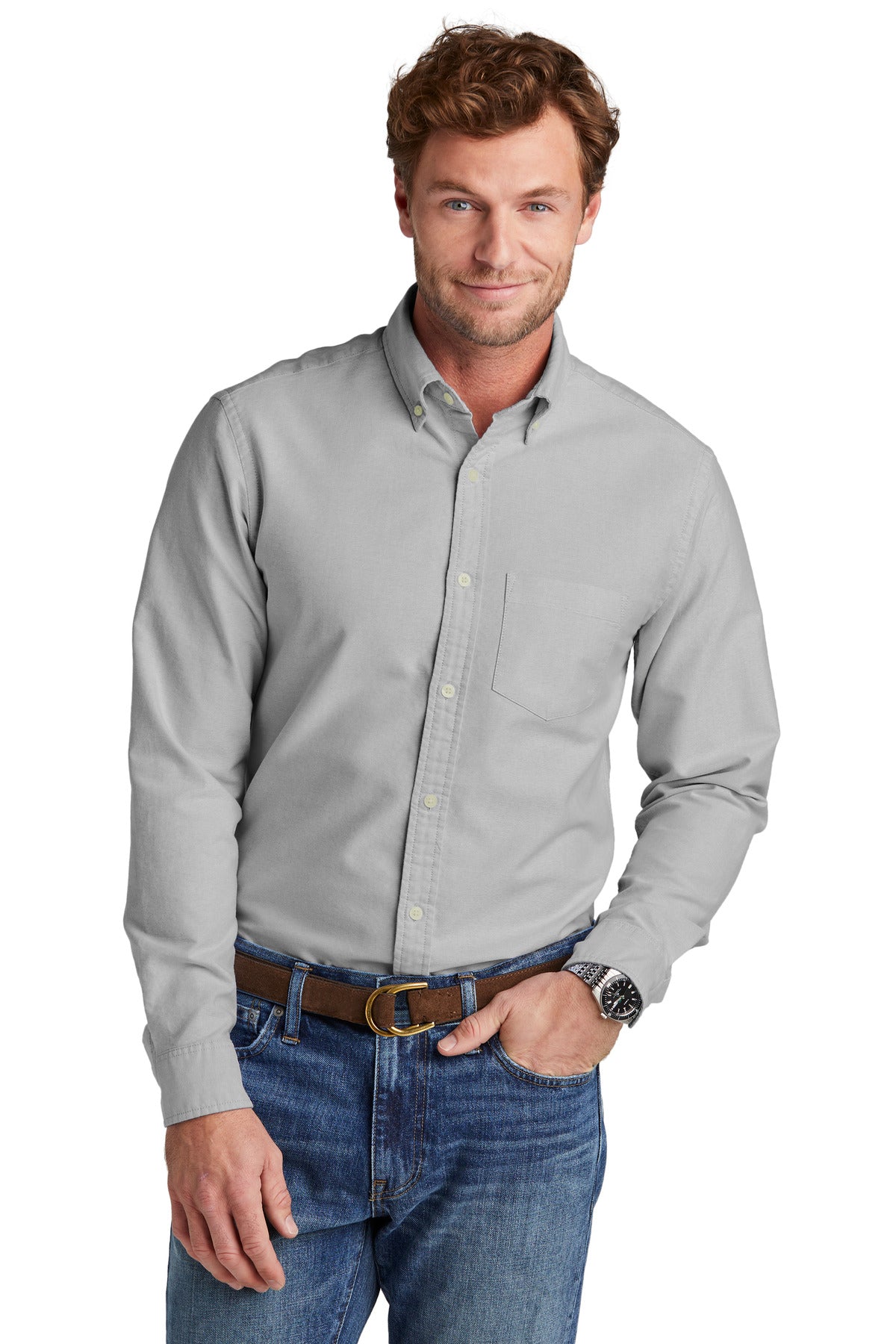 Custom Embroidered - Brooks Brothers© Casual Oxford Cloth Shirt BB18004