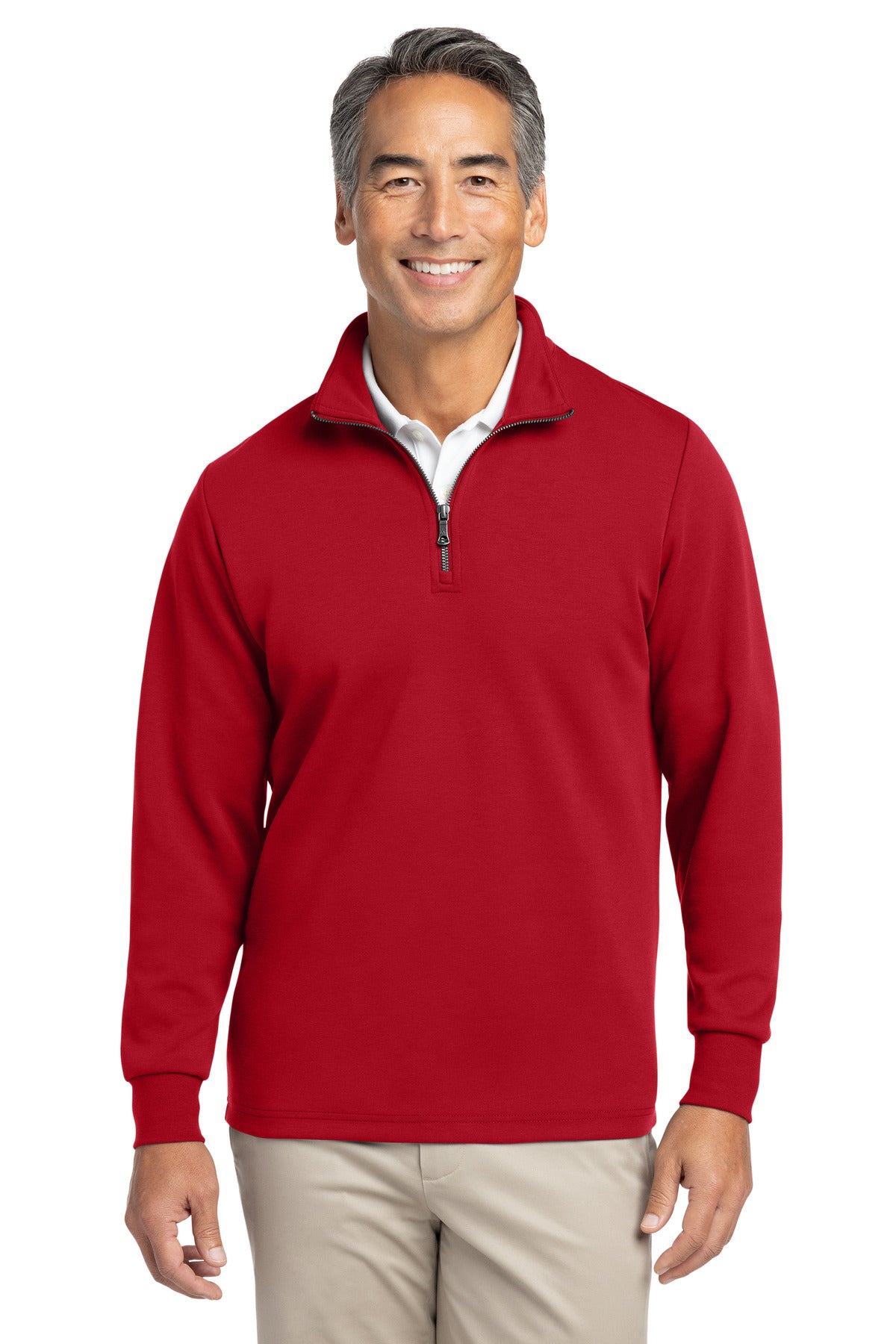 Custom Embroidery or DTF Print - Brooks Brothers ®  Double-Knit 1/4-Zip BB18206