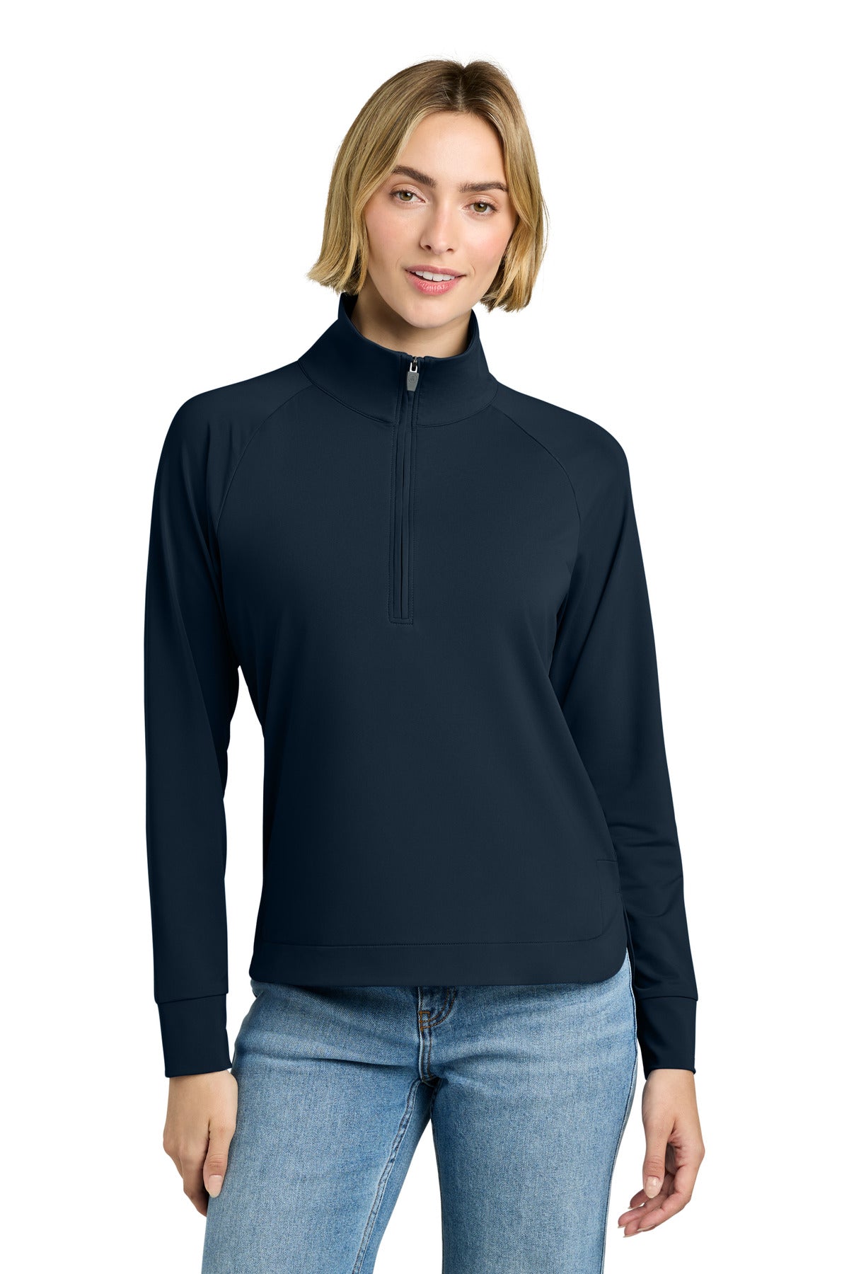 Custom Embroidery or DTF Print - Brooks Brothers ®  Women's Luxe Performance 1/4-Zip BB18215