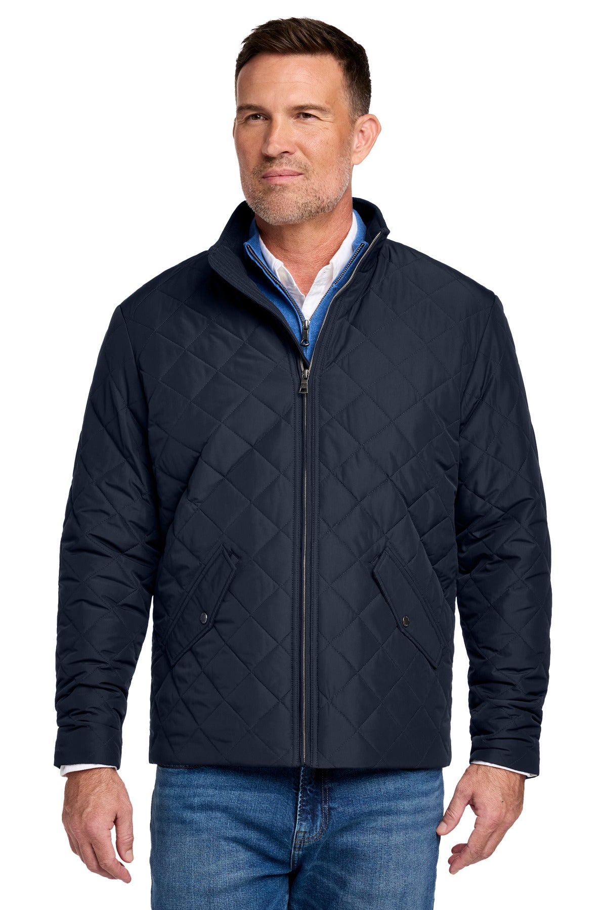 Custom Embroidery or DTF Print - Brooks Brothers ®  Quilted Jacket BB18600