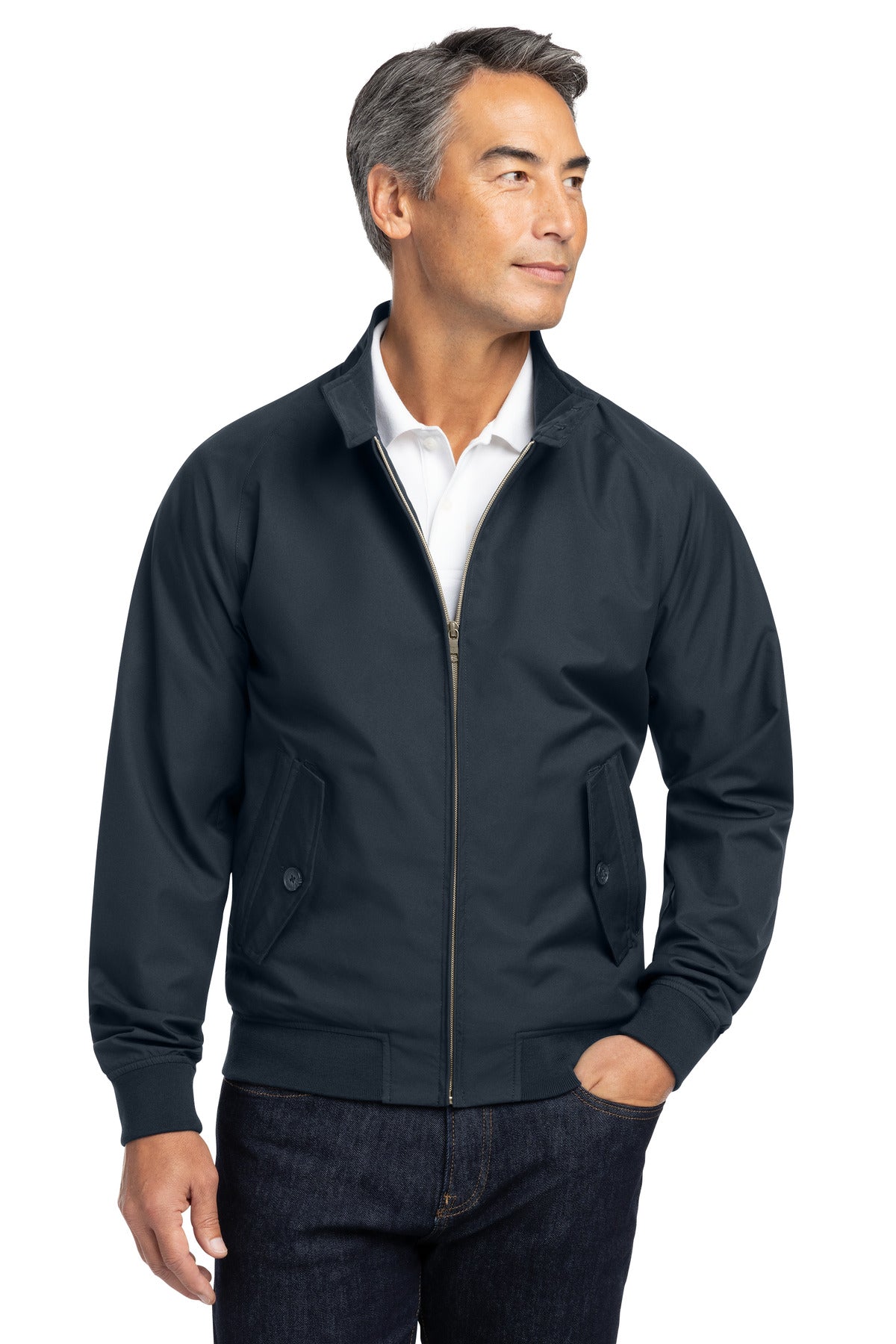 Custom Embroidery or DTF Print - Brooks Brothers ®  Bomber Jacket BB18604
