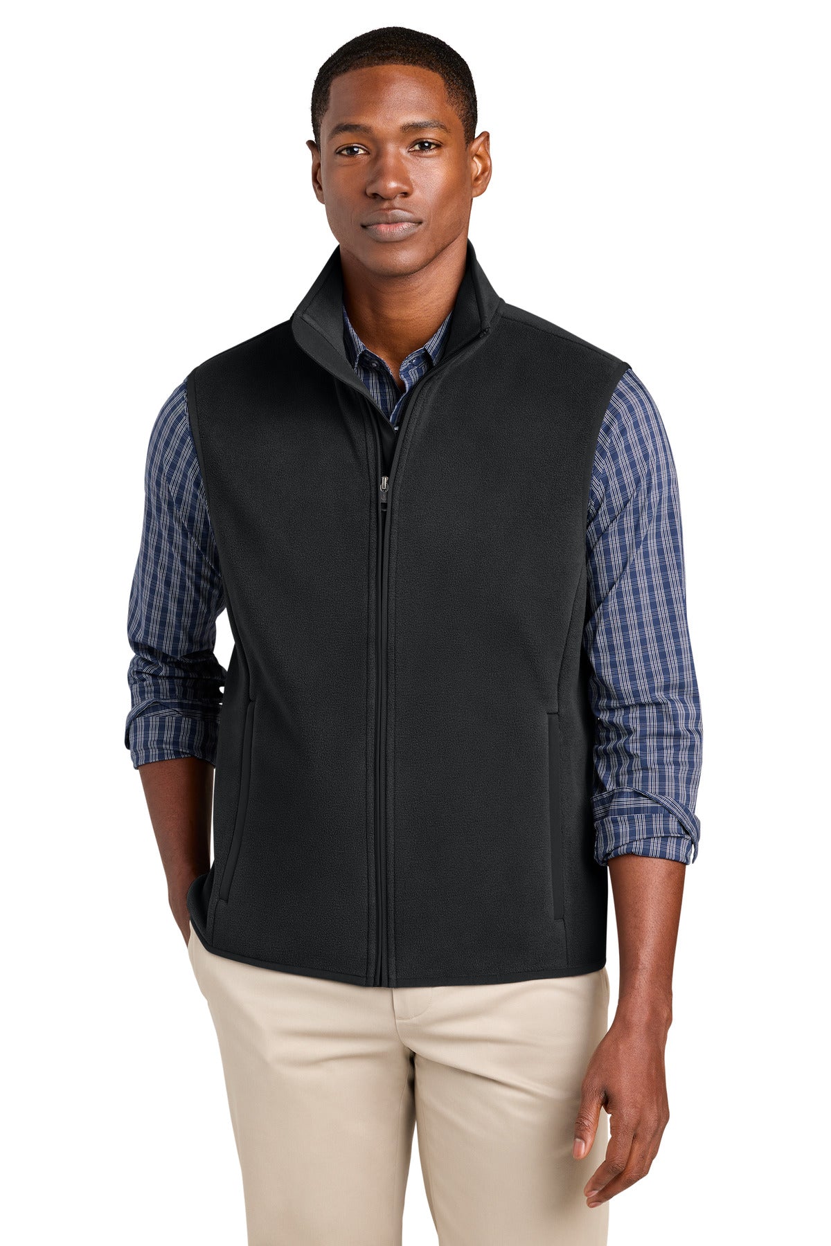 Custom Embroidery or DTF Print - Brooks Brothers ®  Fleece Vest BB18614