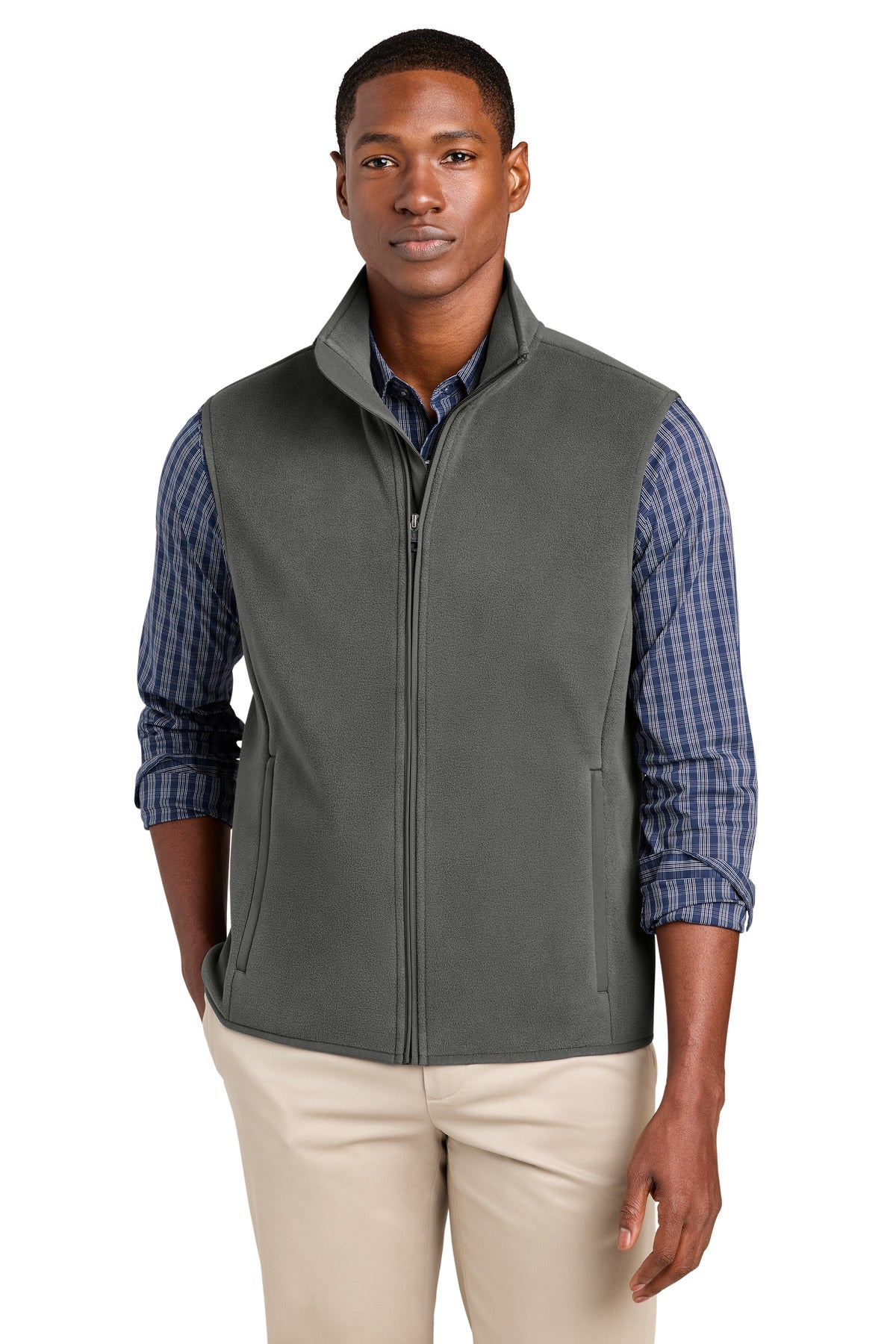 Custom Embroidery or DTF Print - Brooks Brothers ®  Fleece Vest BB18614