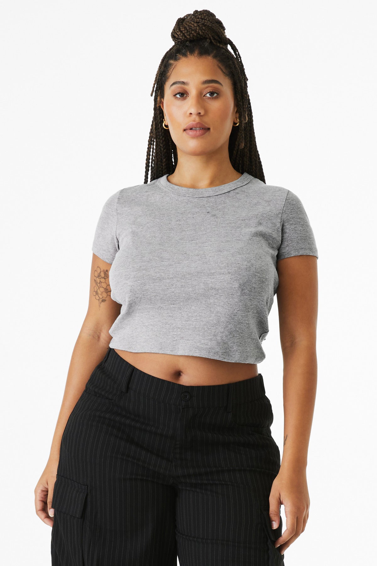 Custom Embroidery or DTF Print - BELLA+CANVAS ®  Women's Micro Rib Baby Tee BC1010
