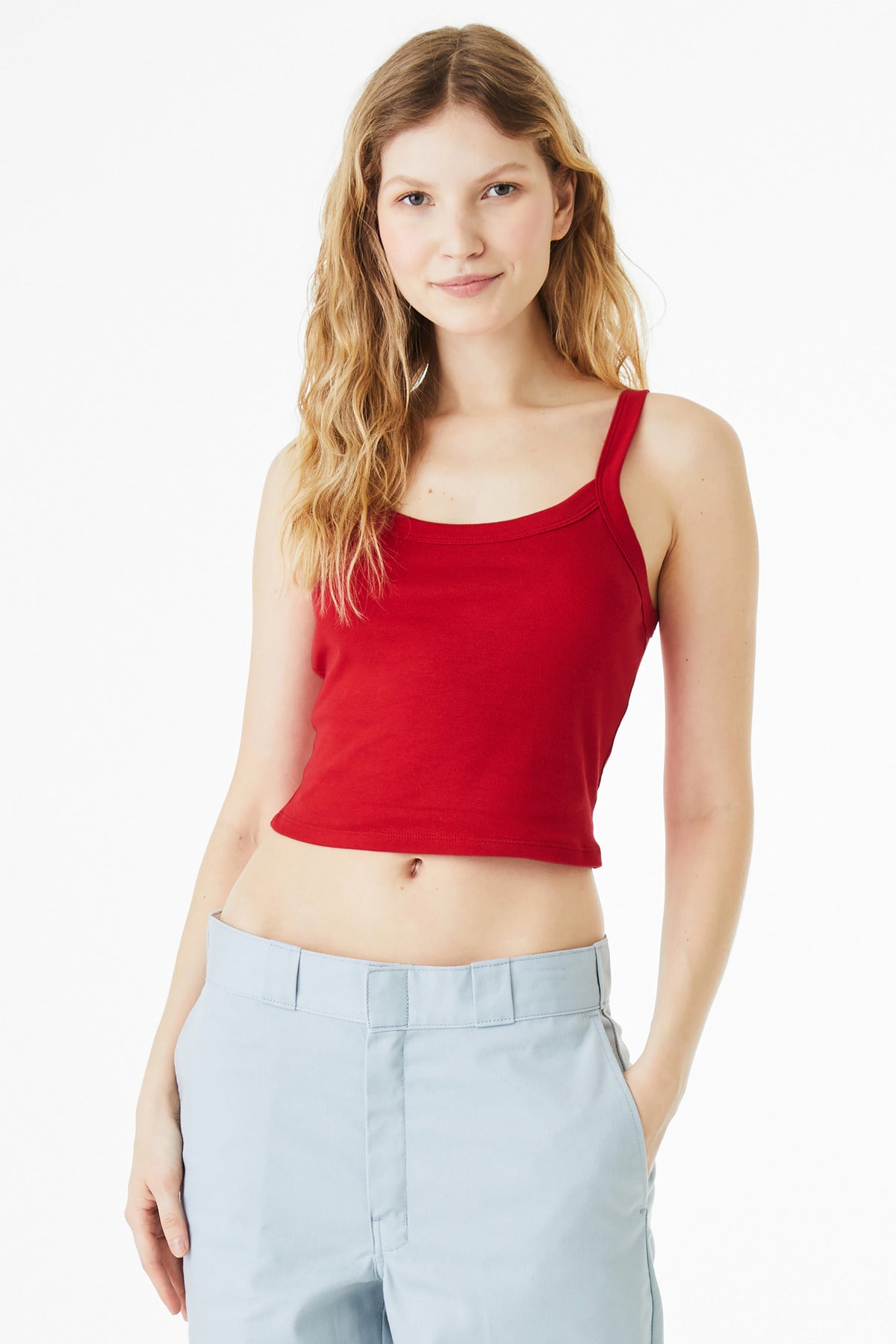 Custom Embroidery or DTF Print - BELLA+CANVAS ®  Women's Micro Rib Spaghetti Strap Tank BC1012