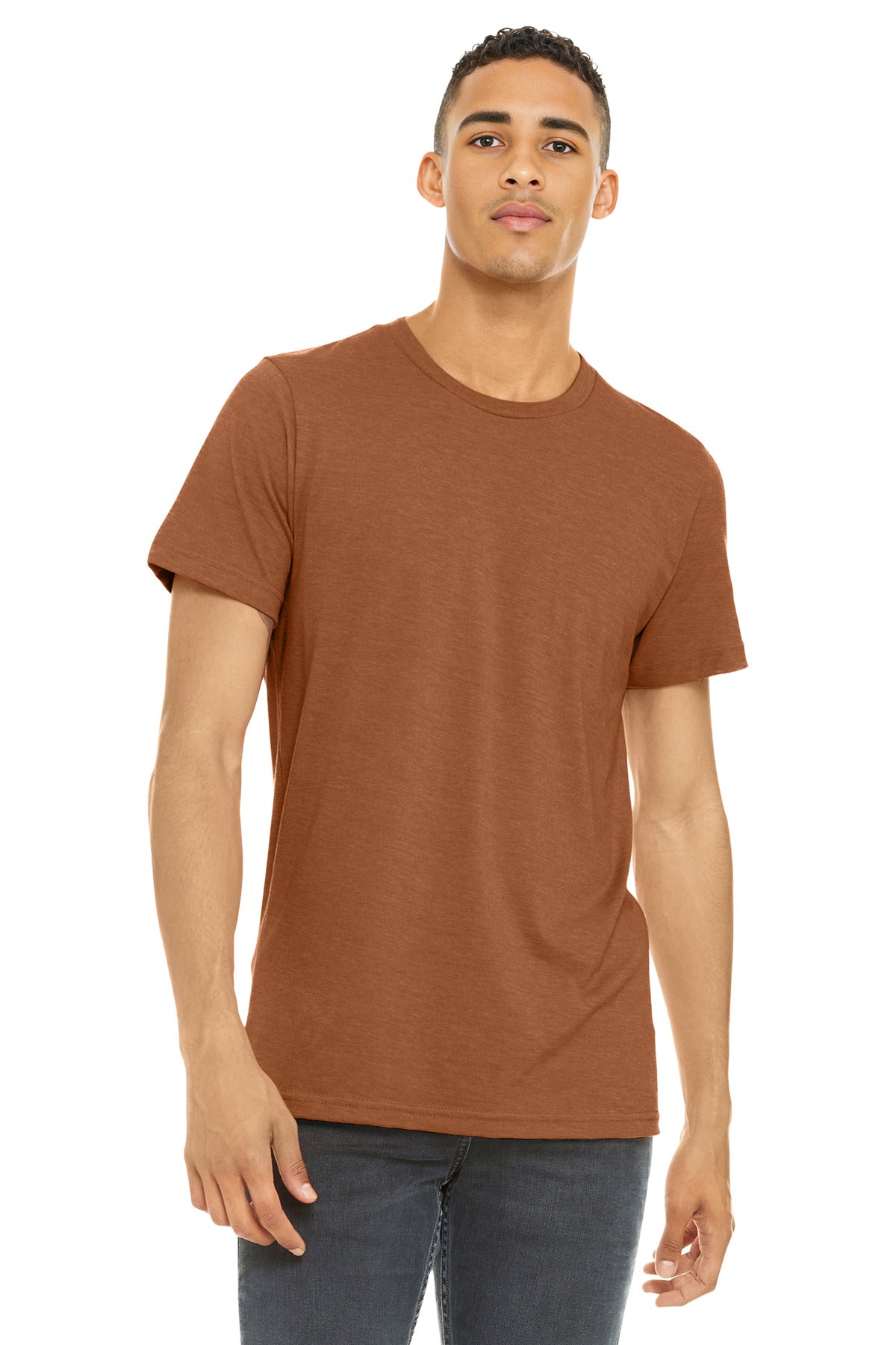 Custom Embroidery or DTF Print - BELLA+CANVAS  ®  Unisex Heather CVC Short Sleeve Tee. BC3001CVC