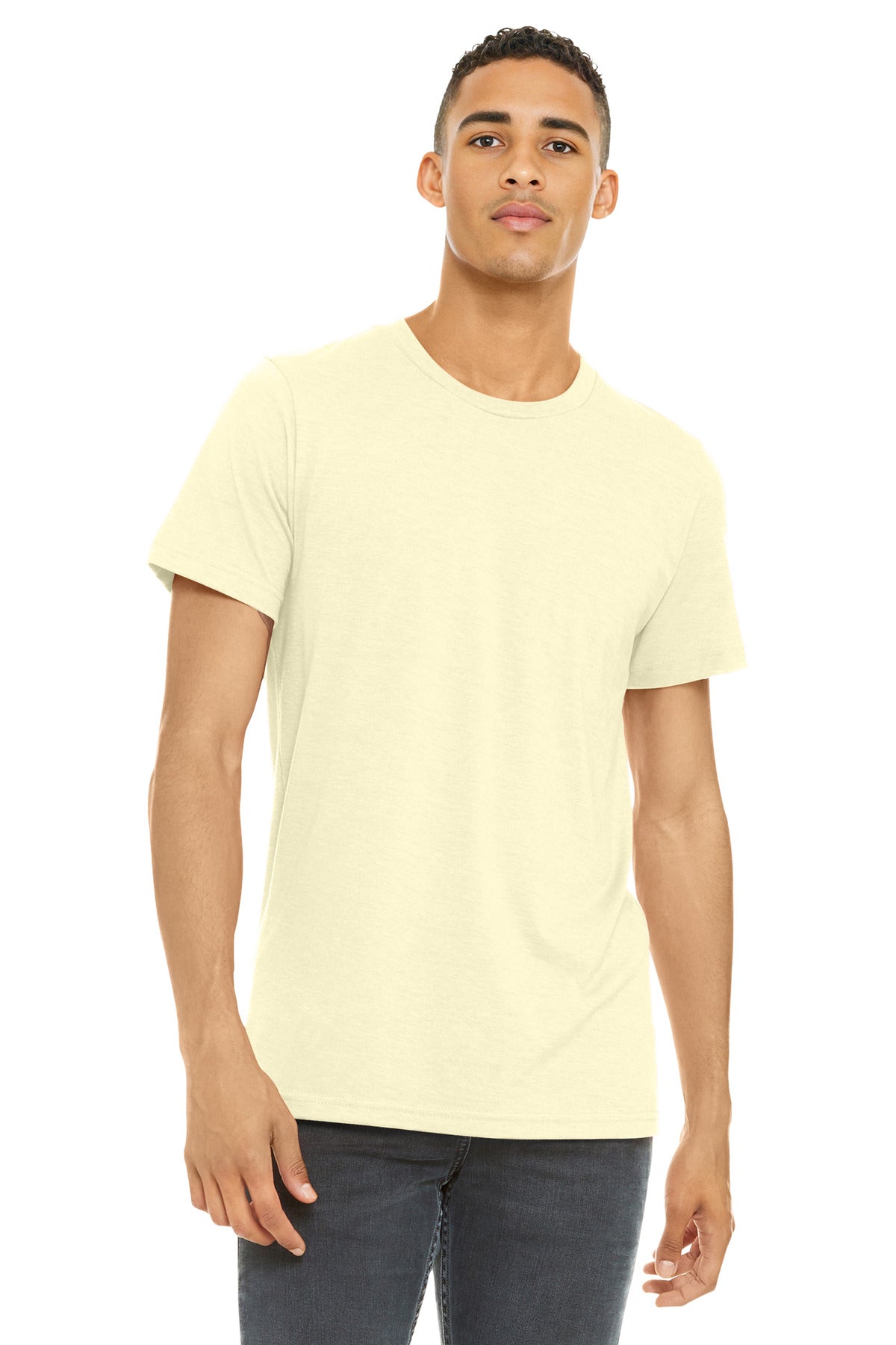 Custom Embroidery or DTF Print - BELLA+CANVAS  ®  Unisex Heather CVC Short Sleeve Tee. BC3001CVC