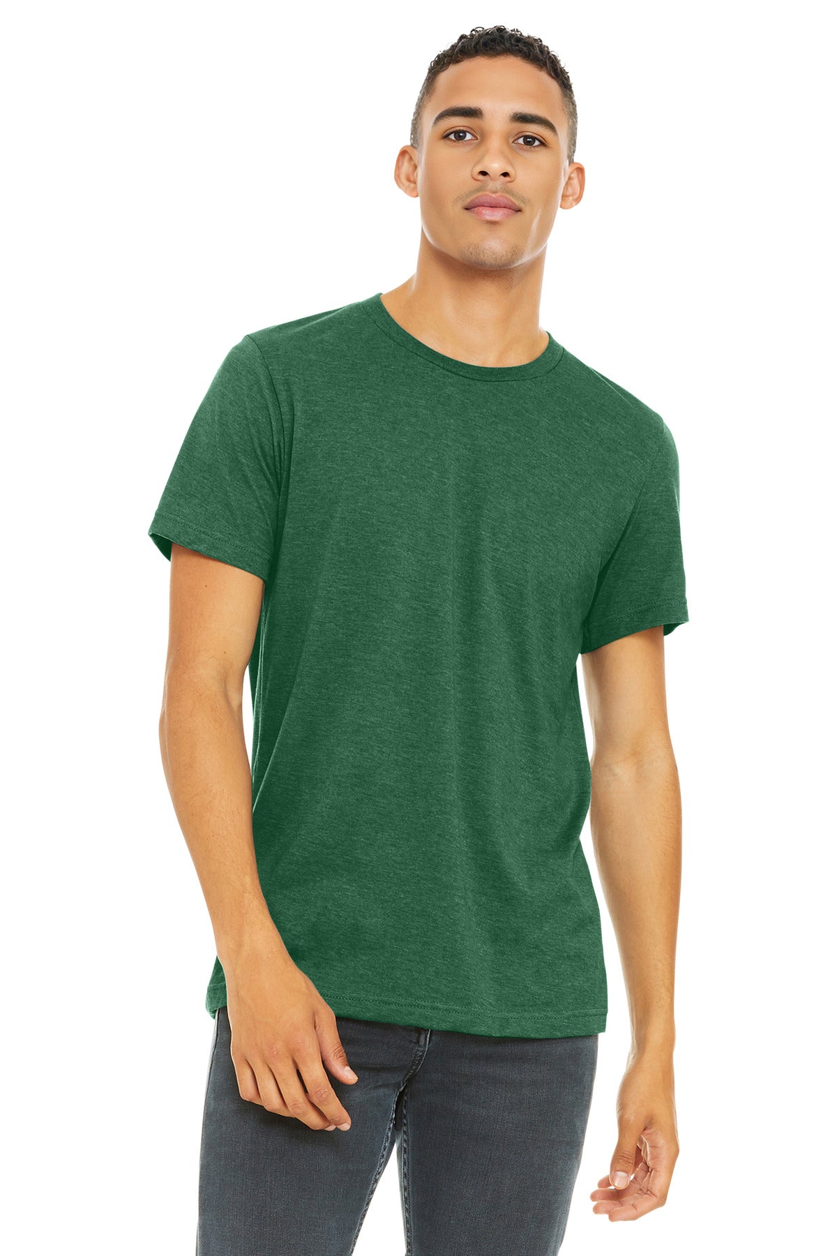 Custom Embroidery or DTF Print - BELLA+CANVAS  ®  Unisex Heather CVC Short Sleeve Tee. BC3001CVC