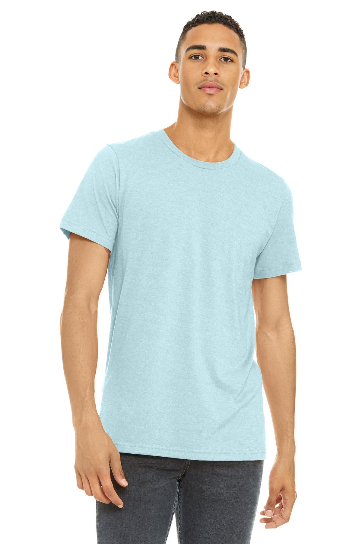 Custom Embroidery or DTF Print - BELLA+CANVAS  ®  Unisex Heather CVC Short Sleeve Tee. BC3001CVC