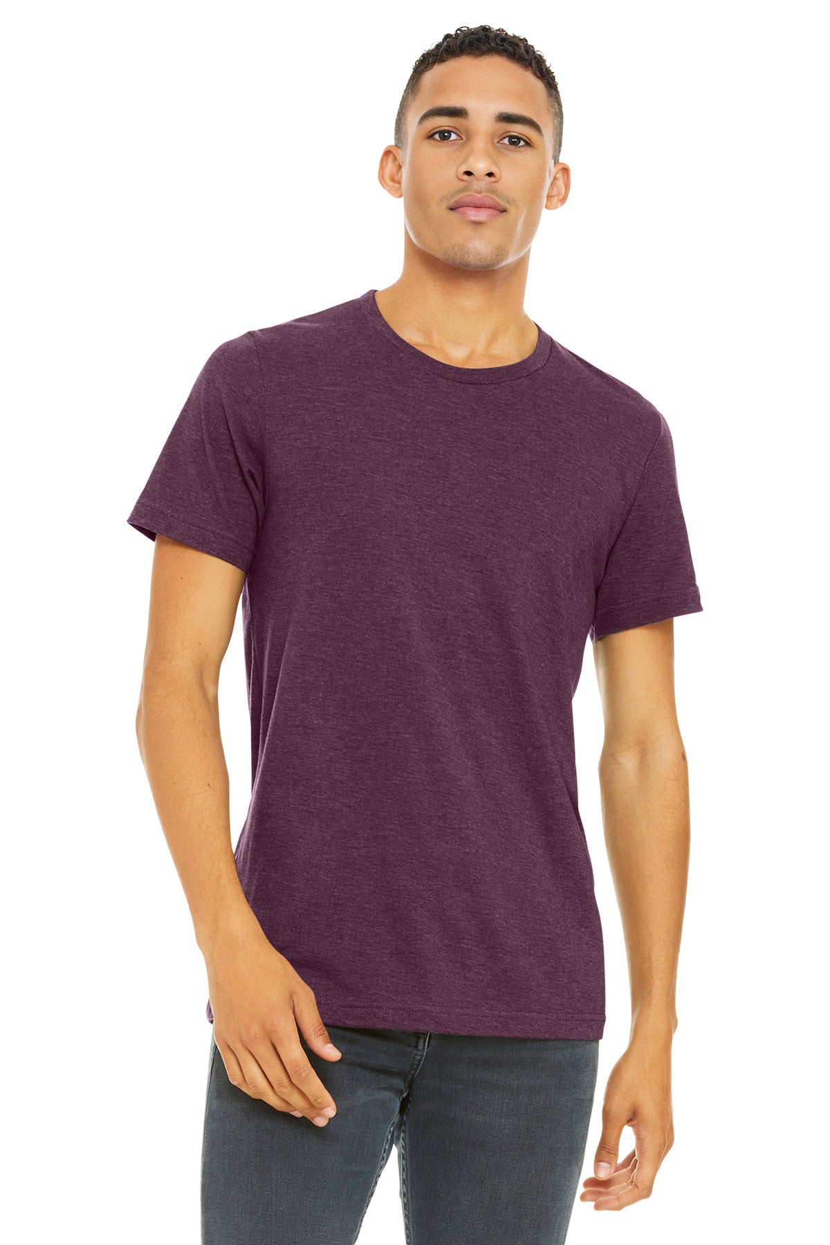 Custom Embroidery or DTF Print - BELLA+CANVAS  ®  Unisex Heather CVC Short Sleeve Tee. BC3001CVC