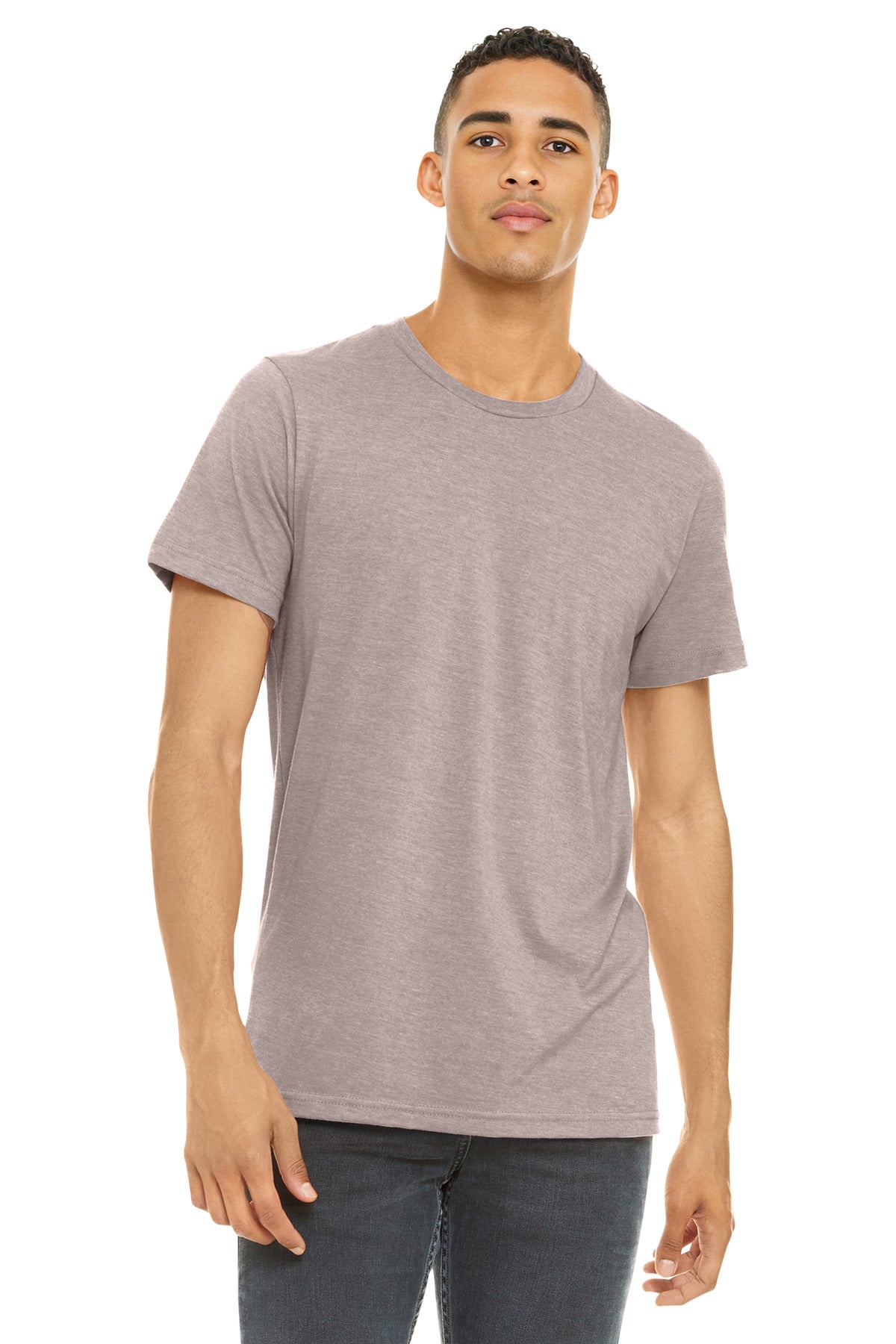 Custom Embroidery or DTF Print - BELLA+CANVAS  ®  Unisex Heather CVC Short Sleeve Tee. BC3001CVC