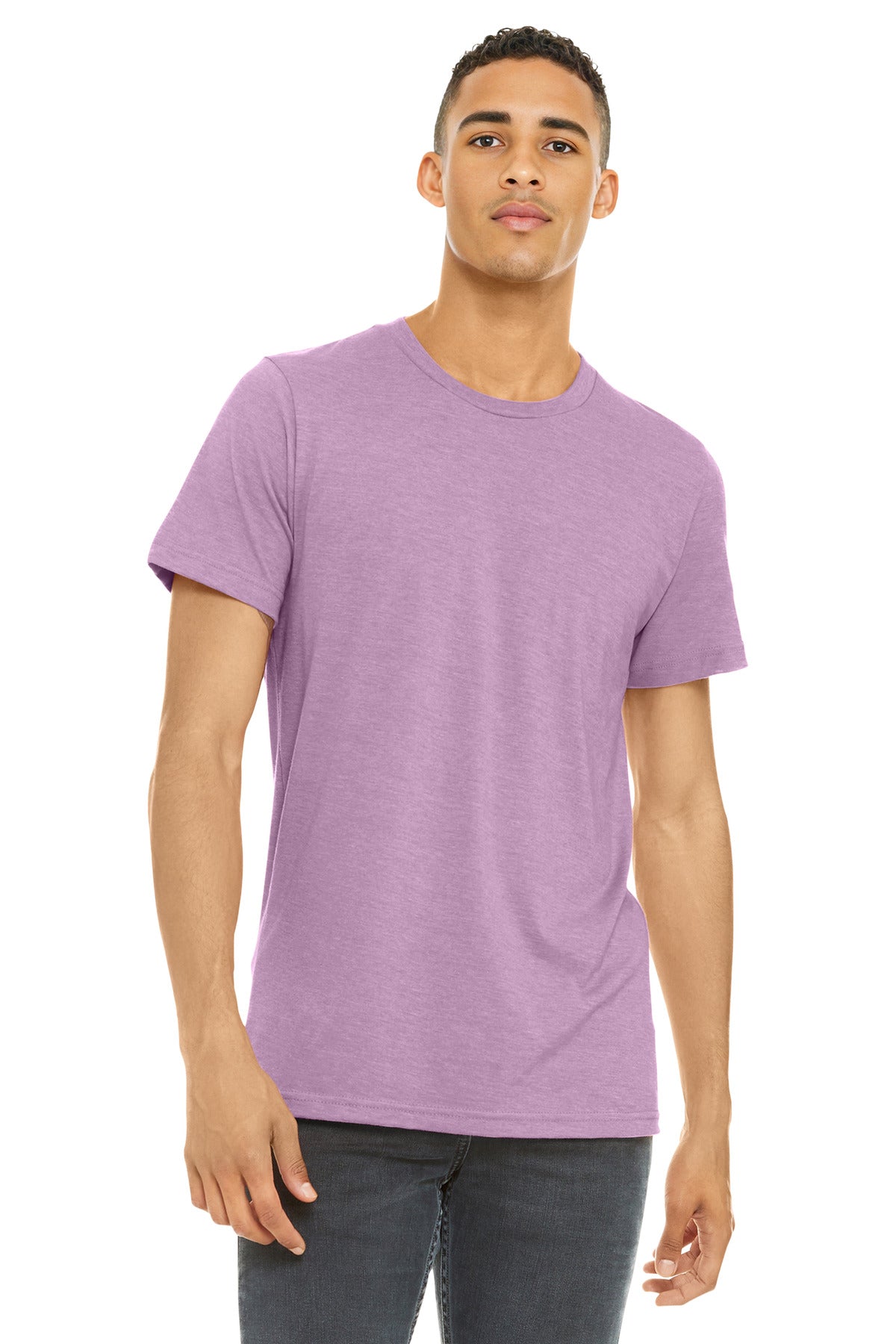Custom Embroidery or DTF Print - BELLA+CANVAS  ®  Unisex Heather CVC Short Sleeve Tee. BC3001CVC