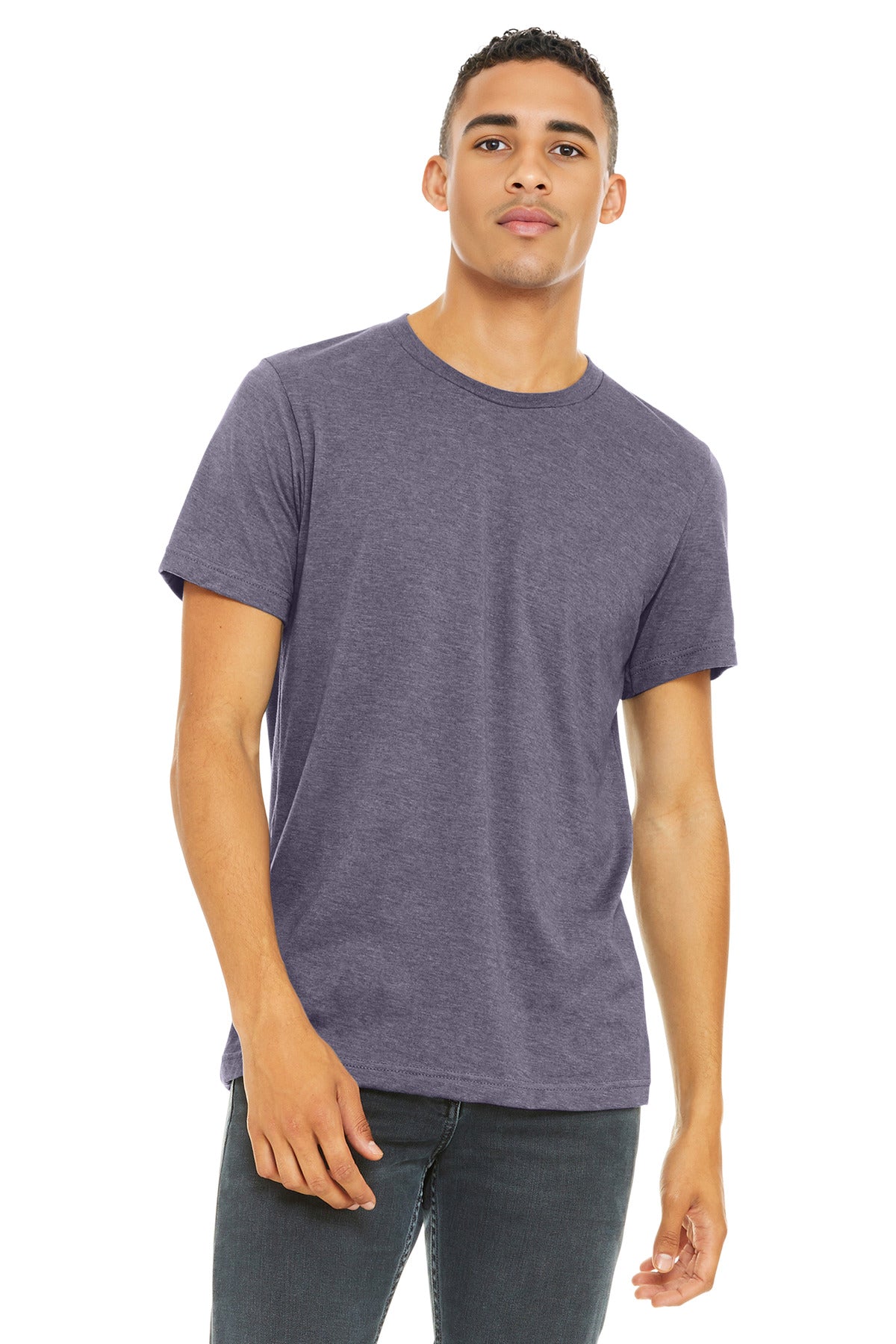 Custom Embroidery or DTF Print - BELLA+CANVAS  ®  Unisex Heather CVC Short Sleeve Tee. BC3001CVC