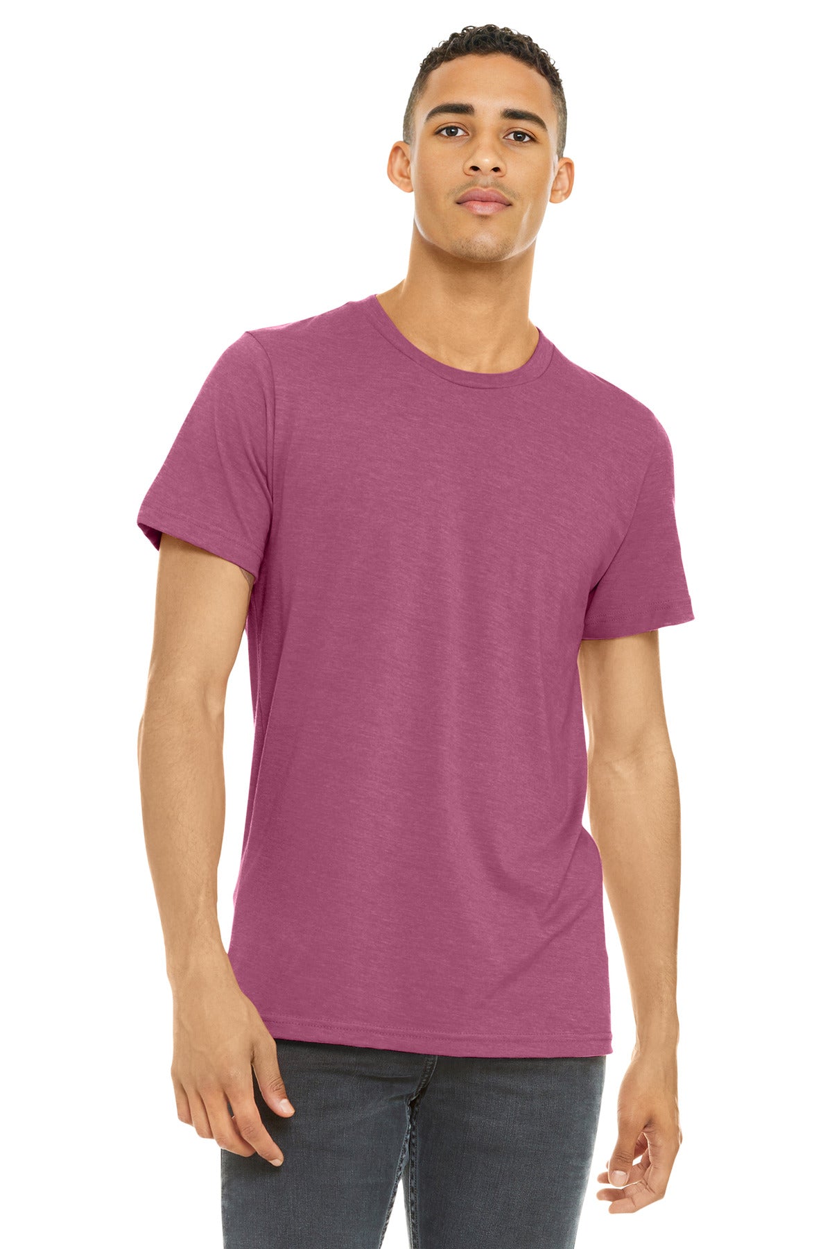 Custom Embroidery or DTF Print - BELLA+CANVAS  ®  Unisex Heather CVC Short Sleeve Tee. BC3001CVC