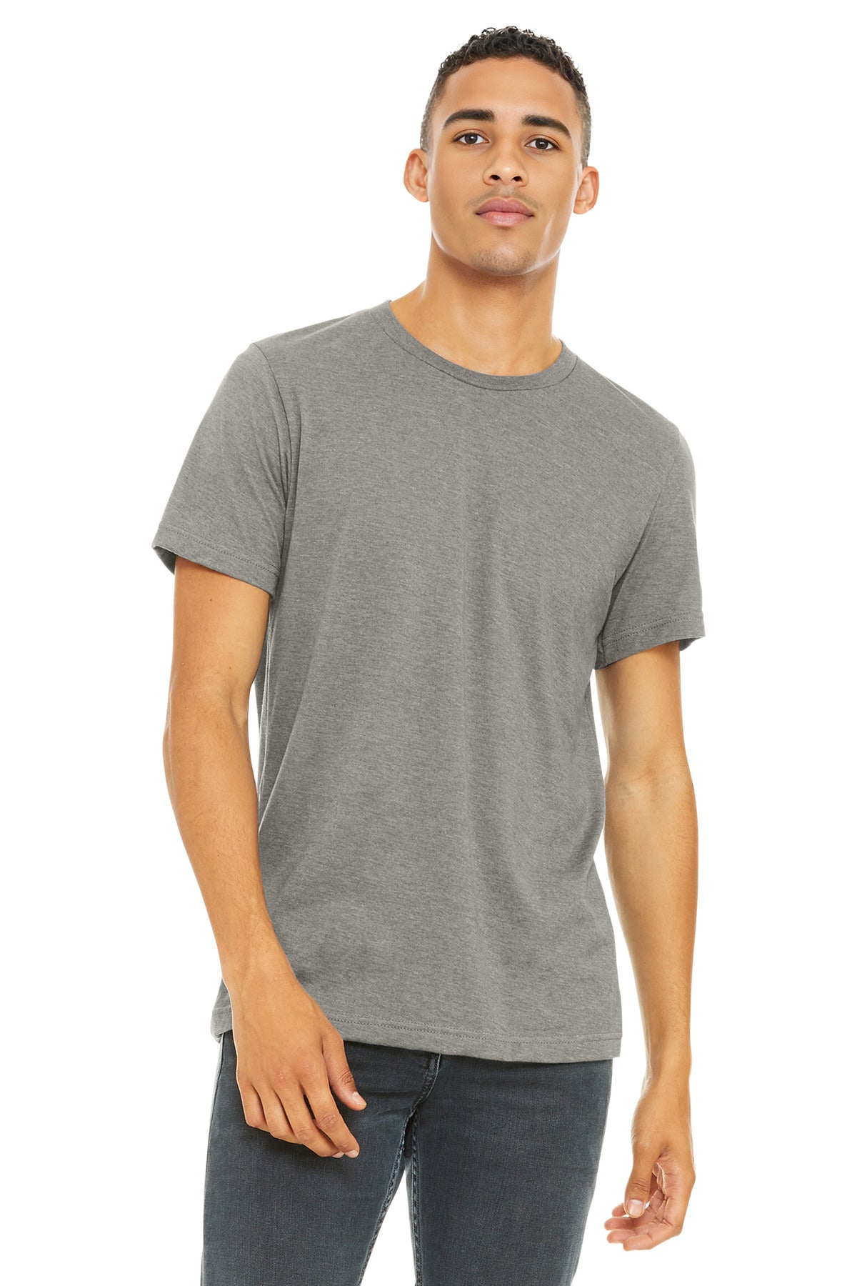Custom Embroidery or DTF Print - BELLA+CANVAS  ®  Unisex Heather CVC Short Sleeve Tee. BC3001CVC
